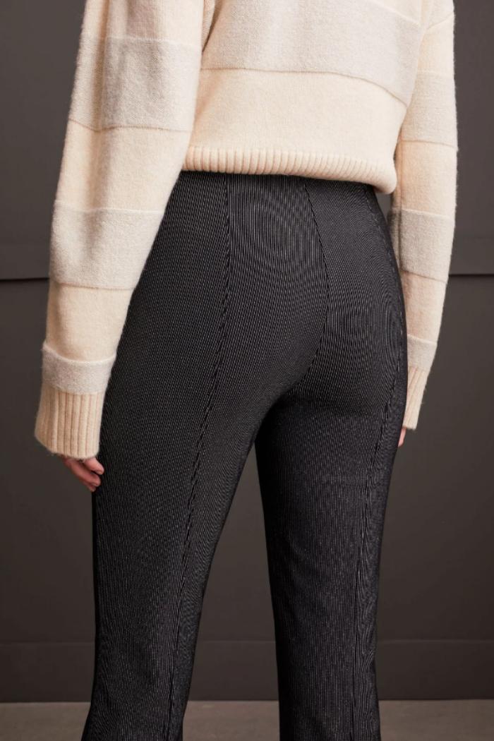 Sparkle Pinstripe Pull-On Ankle Pant Product Image