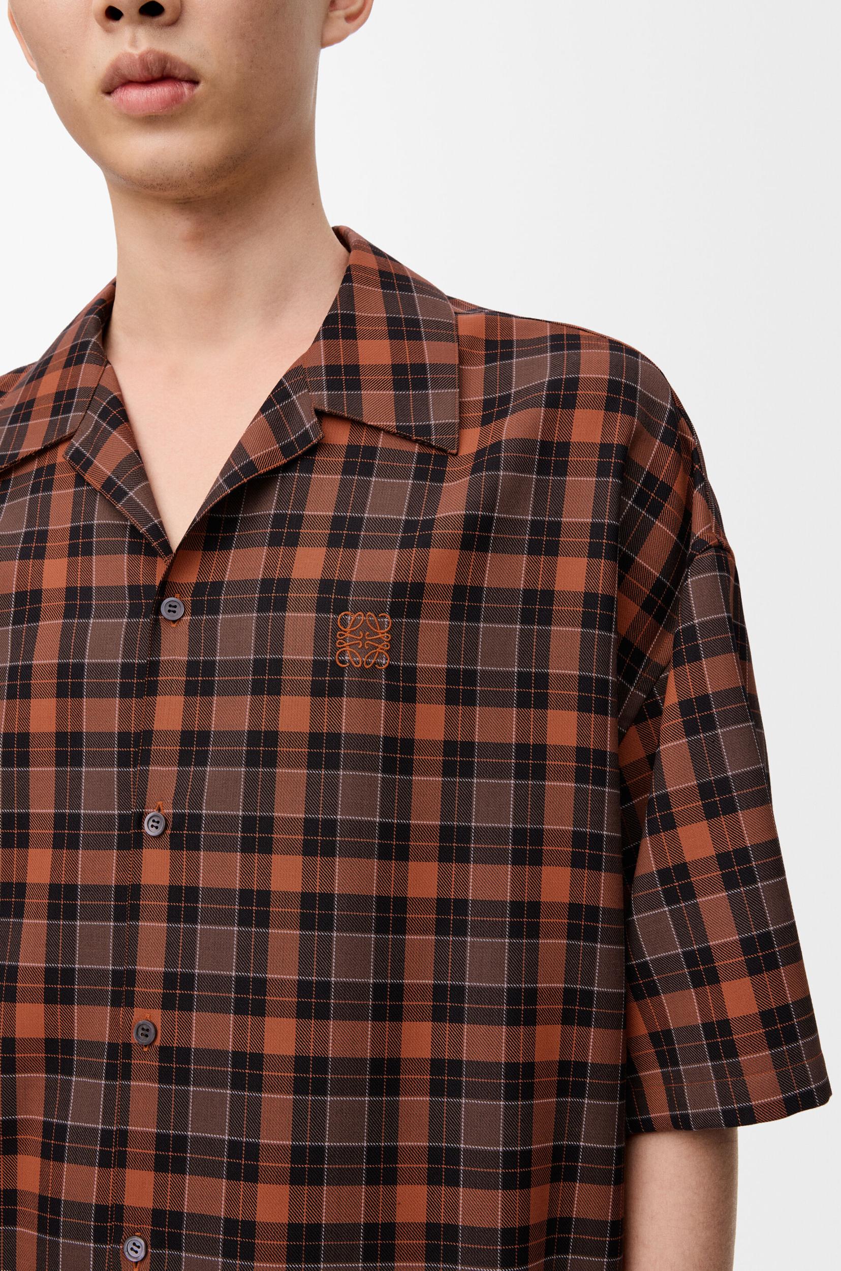 Short sleeve shirt in wool blend Product Image