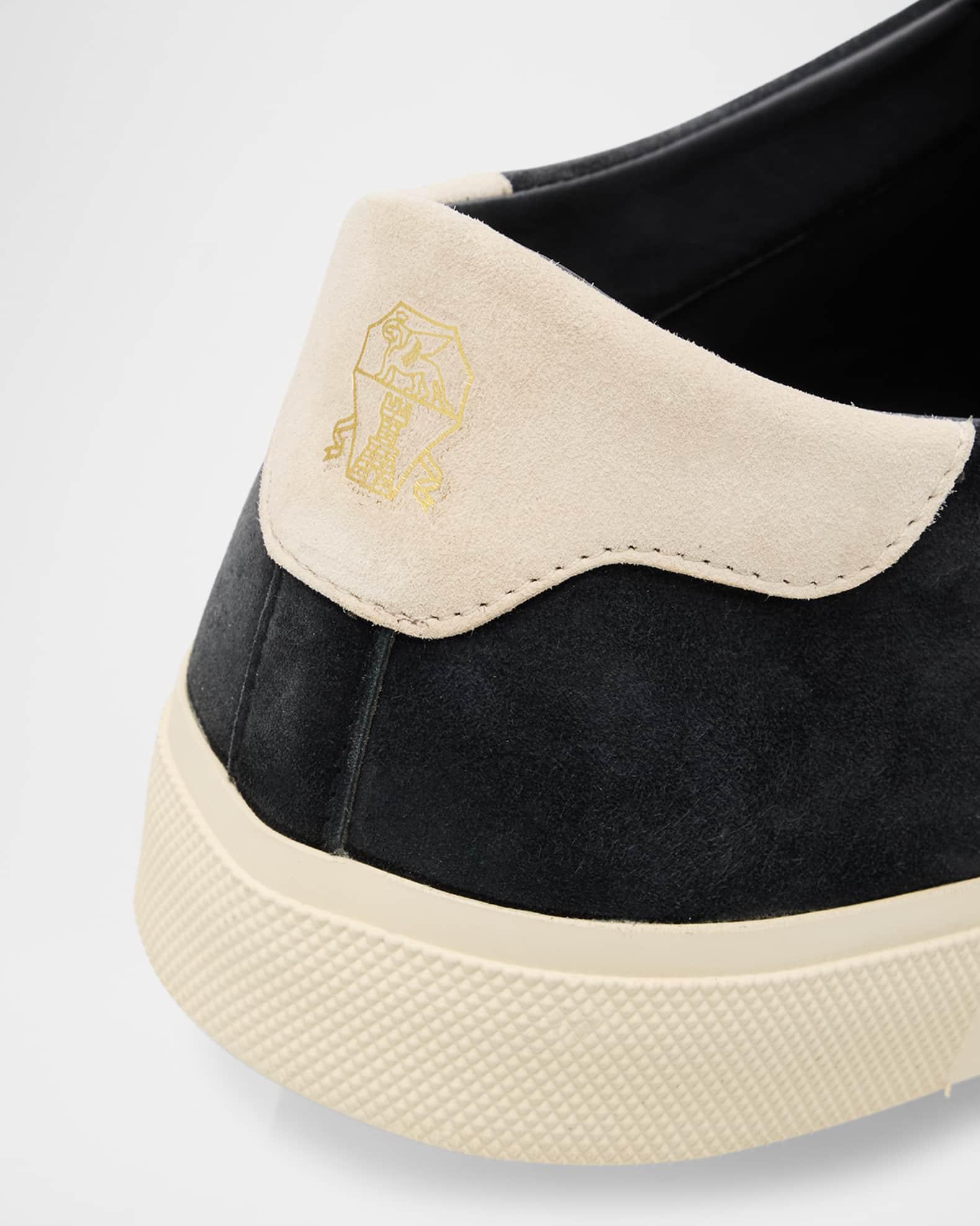 Men's Suede Low-Top Sneakers Product Image