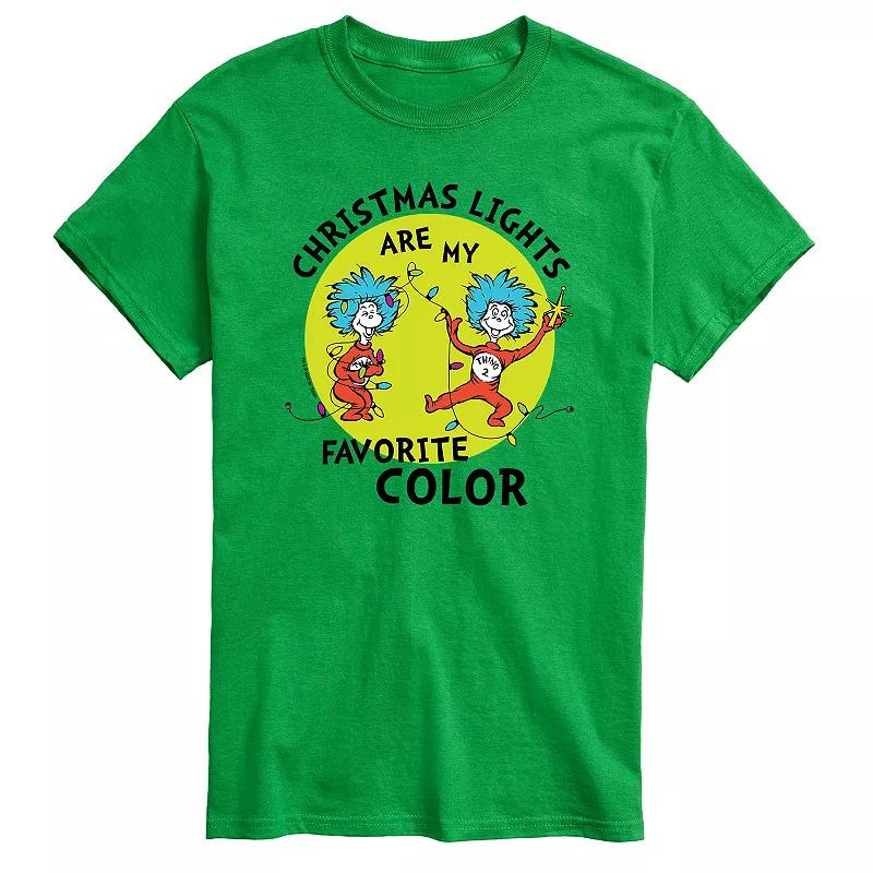Men's Dr. Seuss Christmas Lights Tee,  Product Image