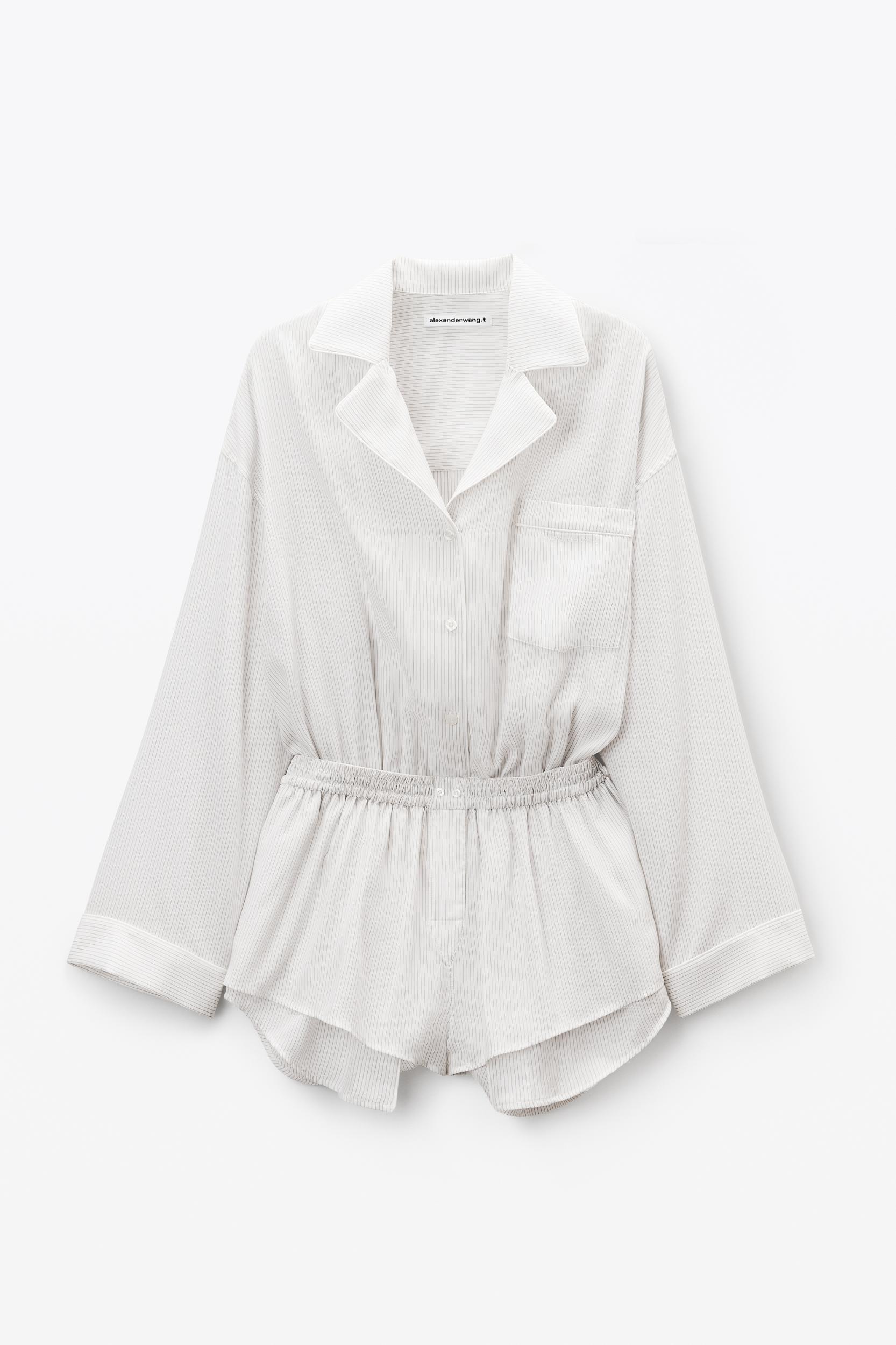 Black & White Pre-styled Pajama Romper Product Image