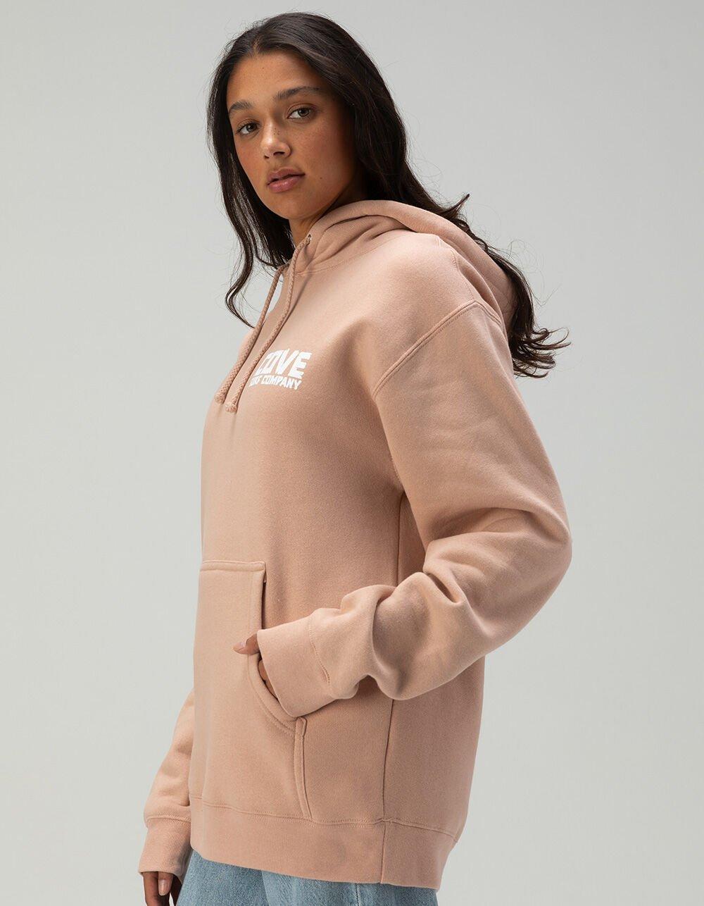 COVE SURF CO. Dinosaur Womens Hoodie - DUSTY PINK Product Image