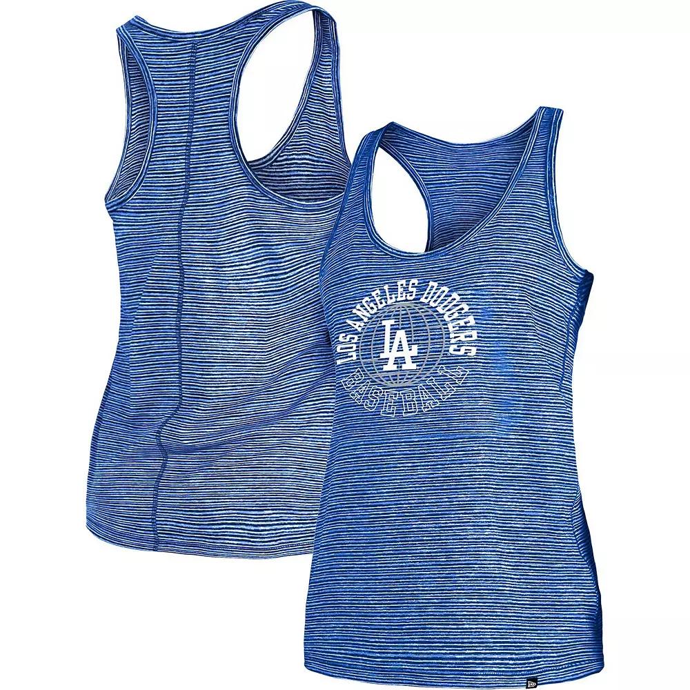 Women's New Era Royal Los Angeles Dodgers Active Racerback Tank Top,  Product Image