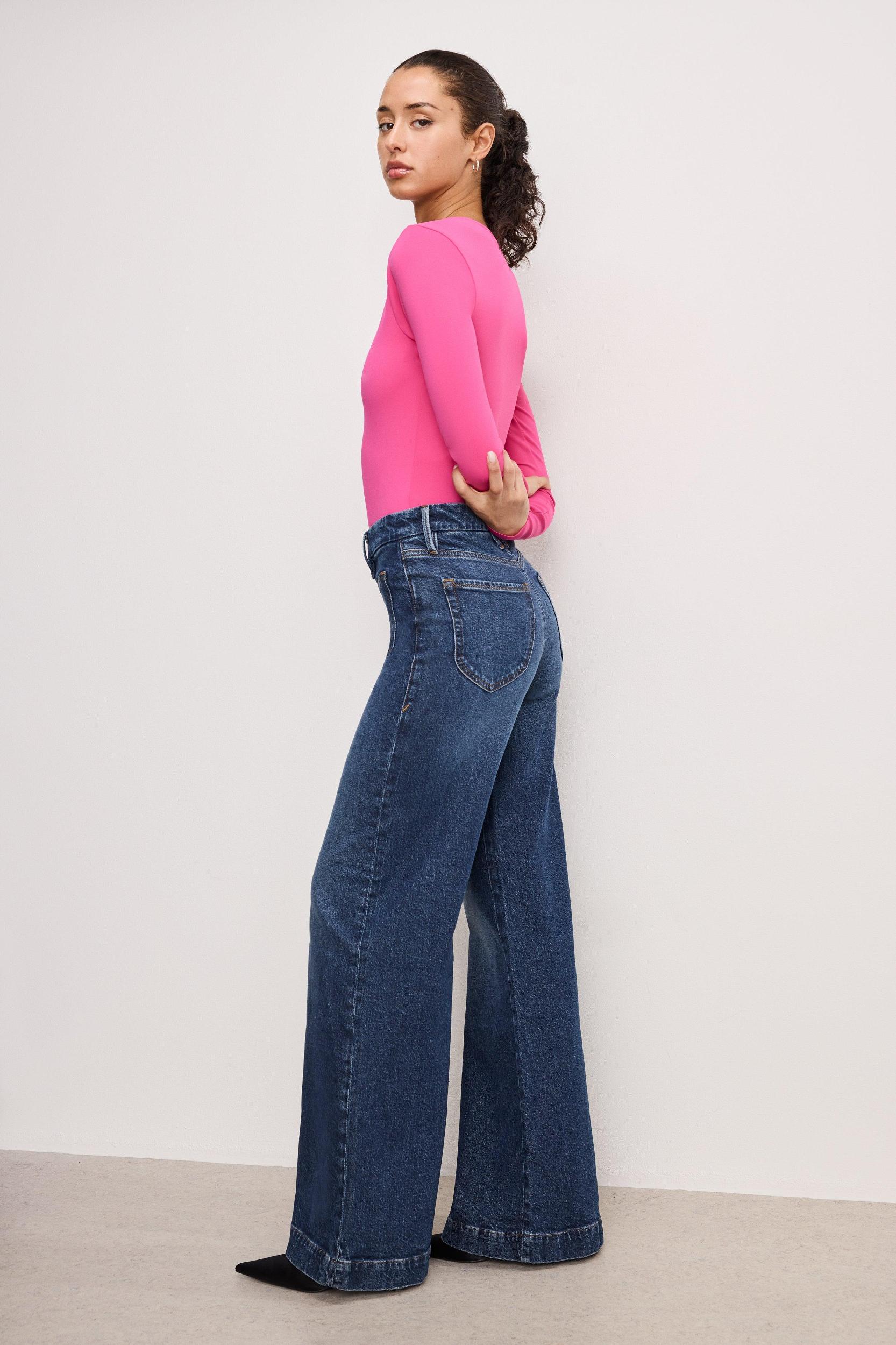 GOOD WAIST PALAZZO JEANS | INDIGO759 Product Image