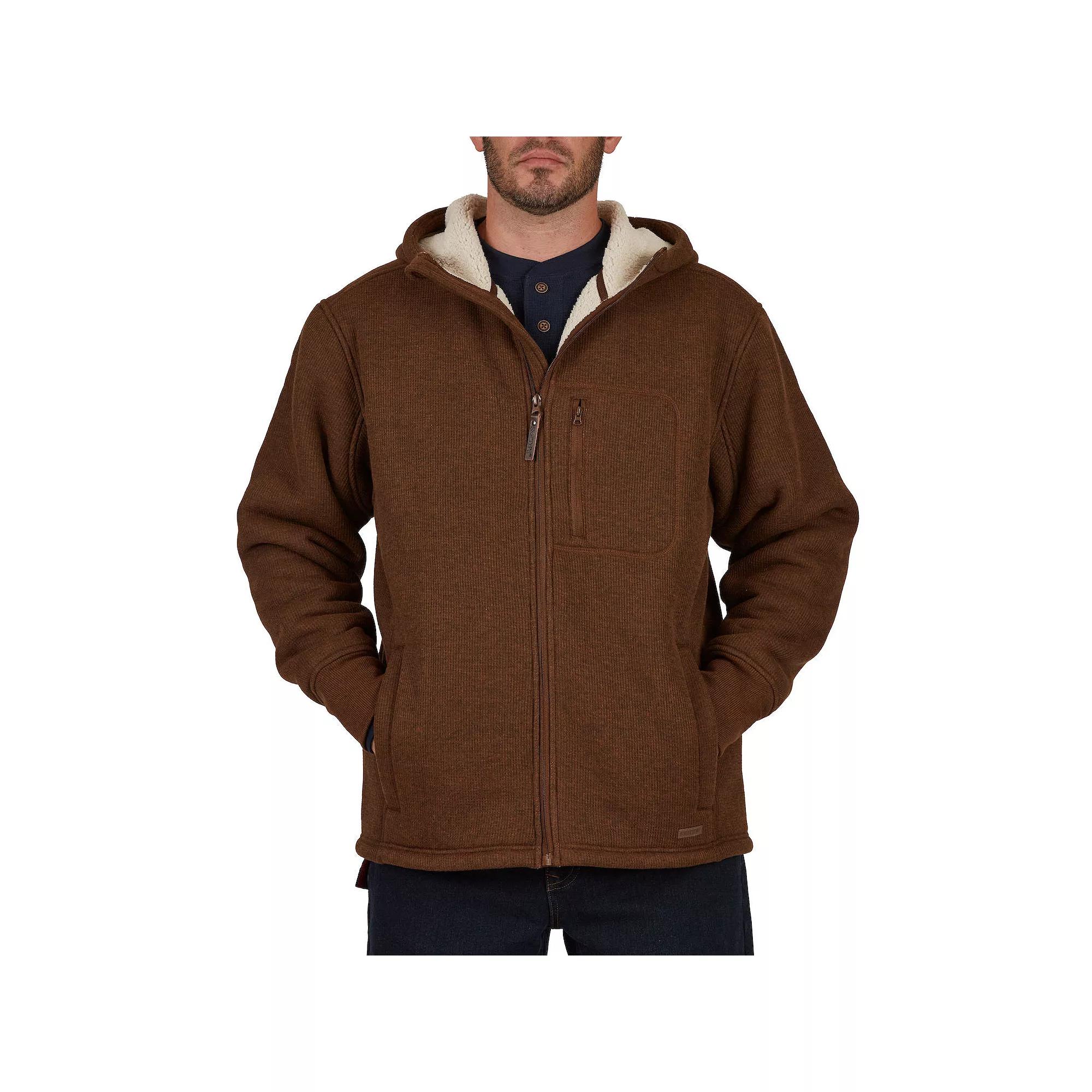 Men's Smith's Workwear Sherpa-Lined Hooded Thermal Shirt Jacket,  Product Image