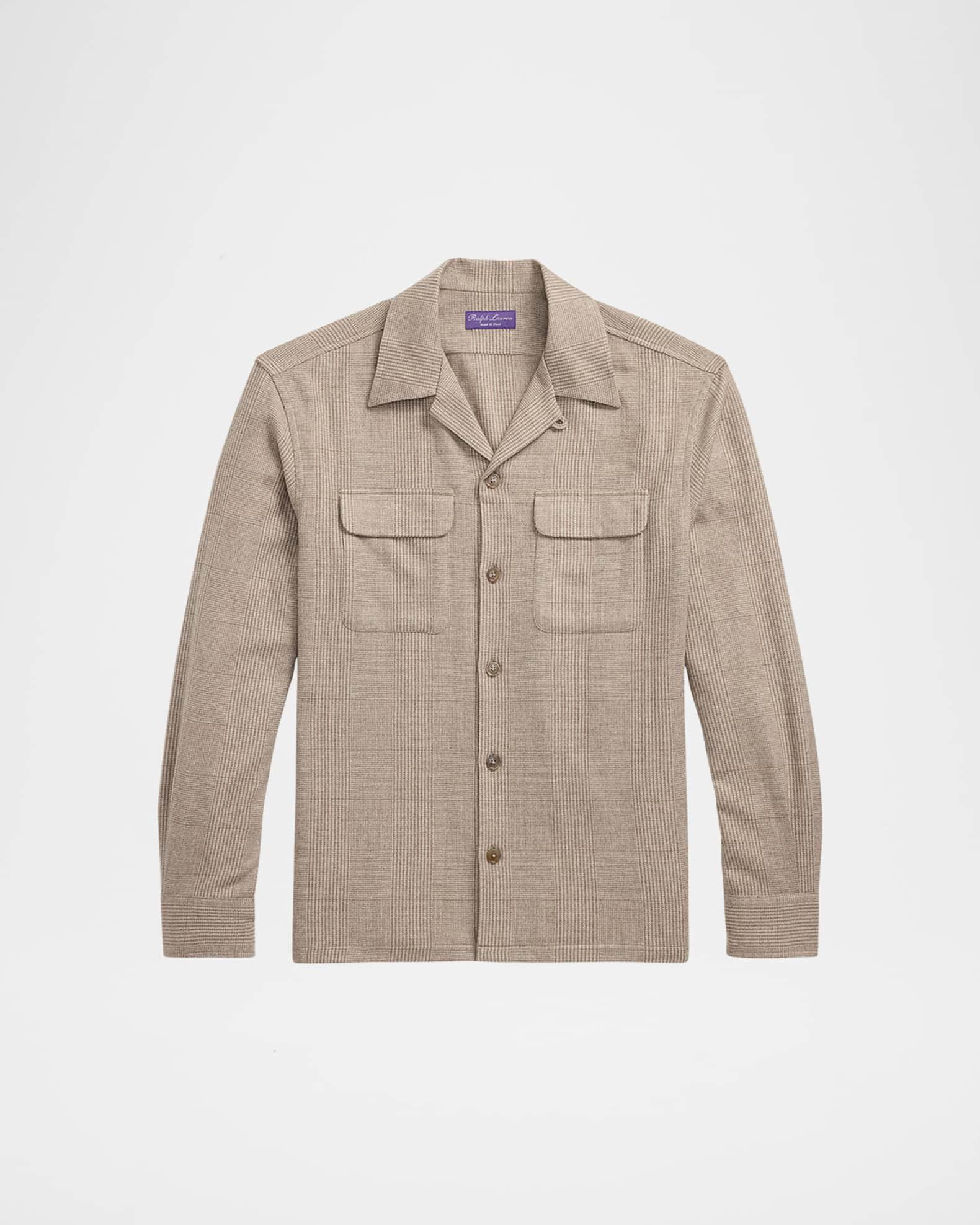 Men's Colton Tonal Check Double-Pocket Sport Shirt Product Image