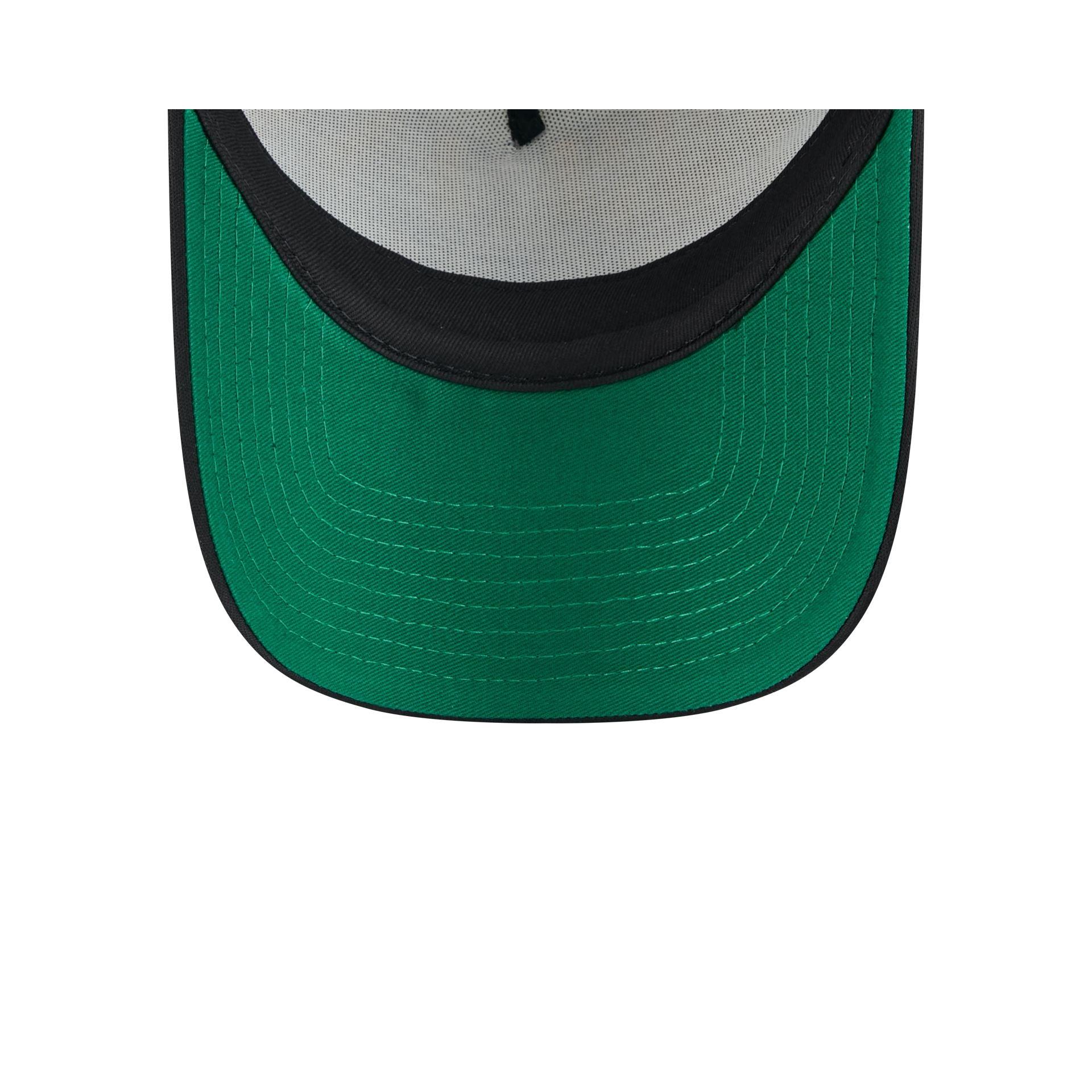 Boston Bruins Distressed 9FORTY A-Frame Trucker Hat Male Product Image