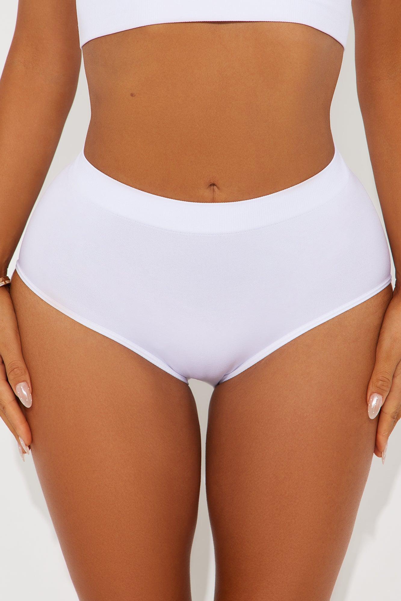 Smooth And Ready Seamless Cheeky Brief Panty - White Female Product Image