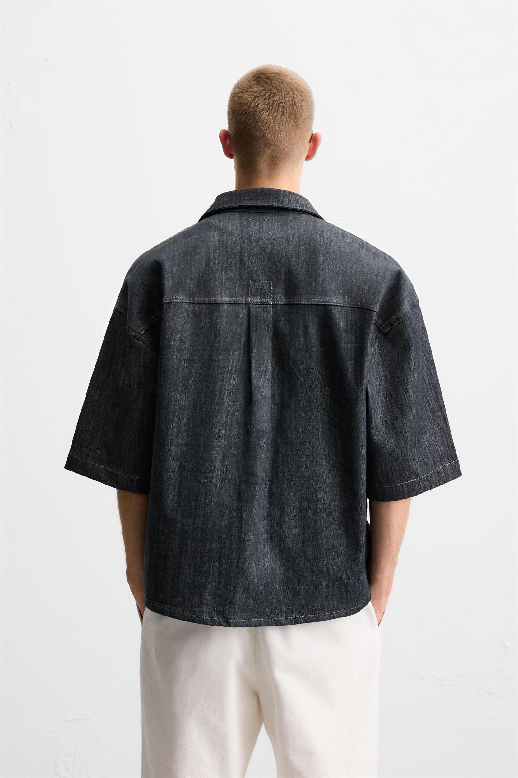 OVERSIZED FIT DENIM SHIRT Product Image