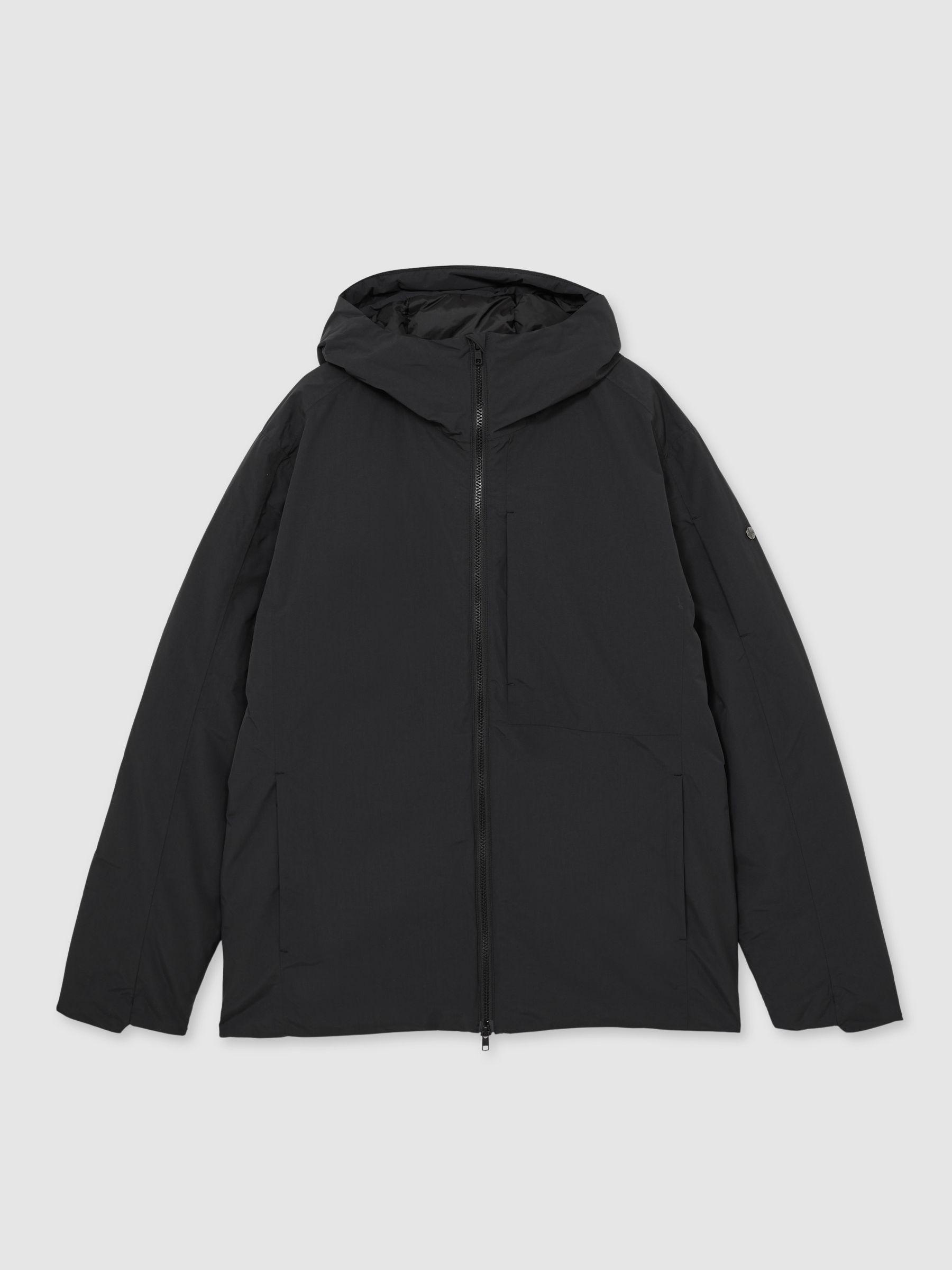 Scandinavian Edition Hooded Down Parka in Black Product Image