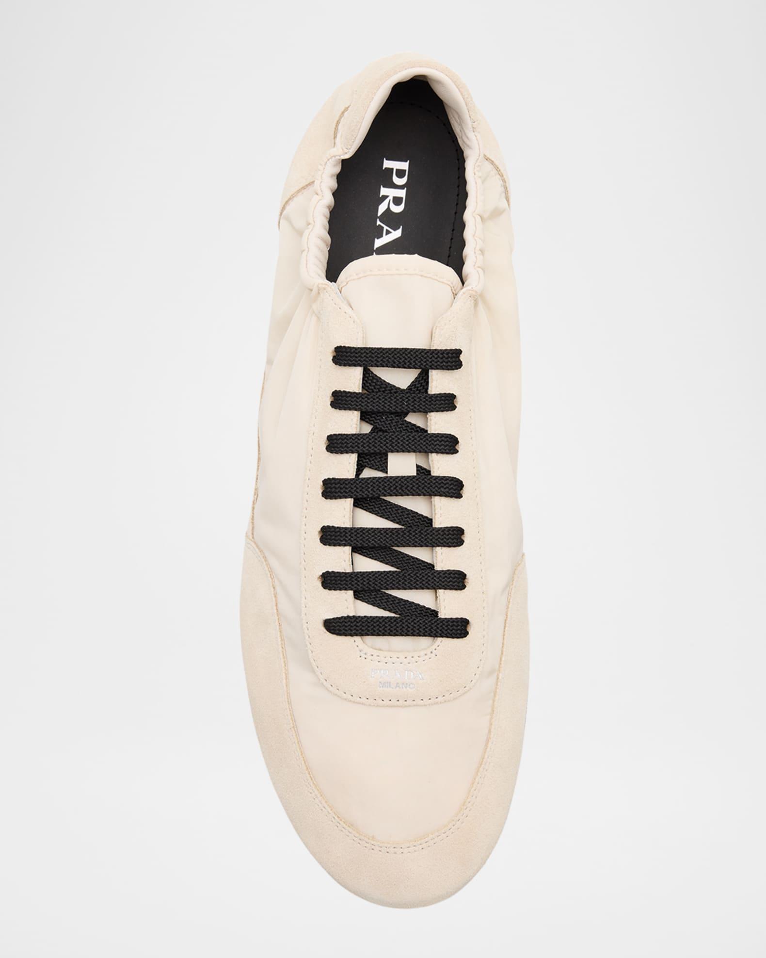 Men's Collapse Nylon and Suede Low-Top Sneakers Product Image