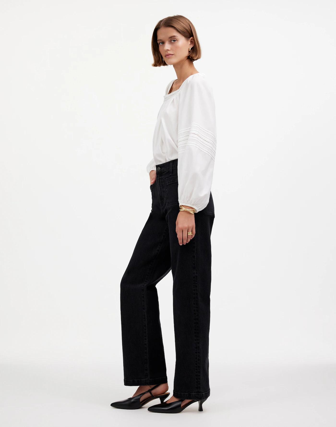 The Emmett Wide-Leg Full Length Jean: Patch Pocket Edition Product Image