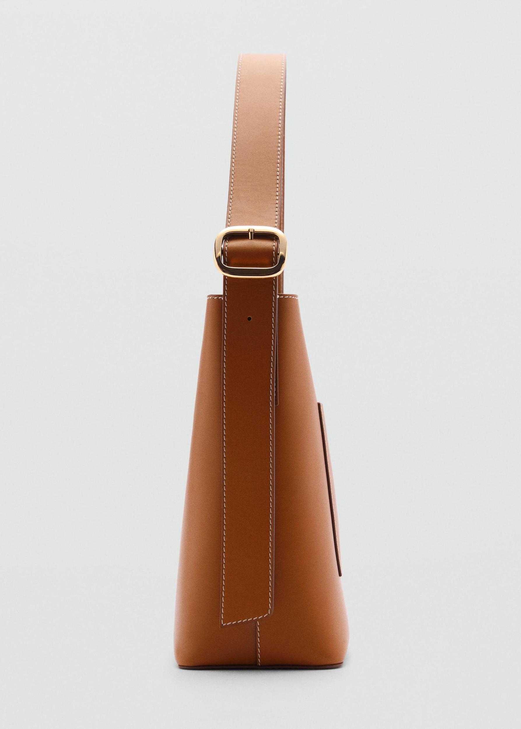 Leather shopper bag - Women | MANGO USA Product Image