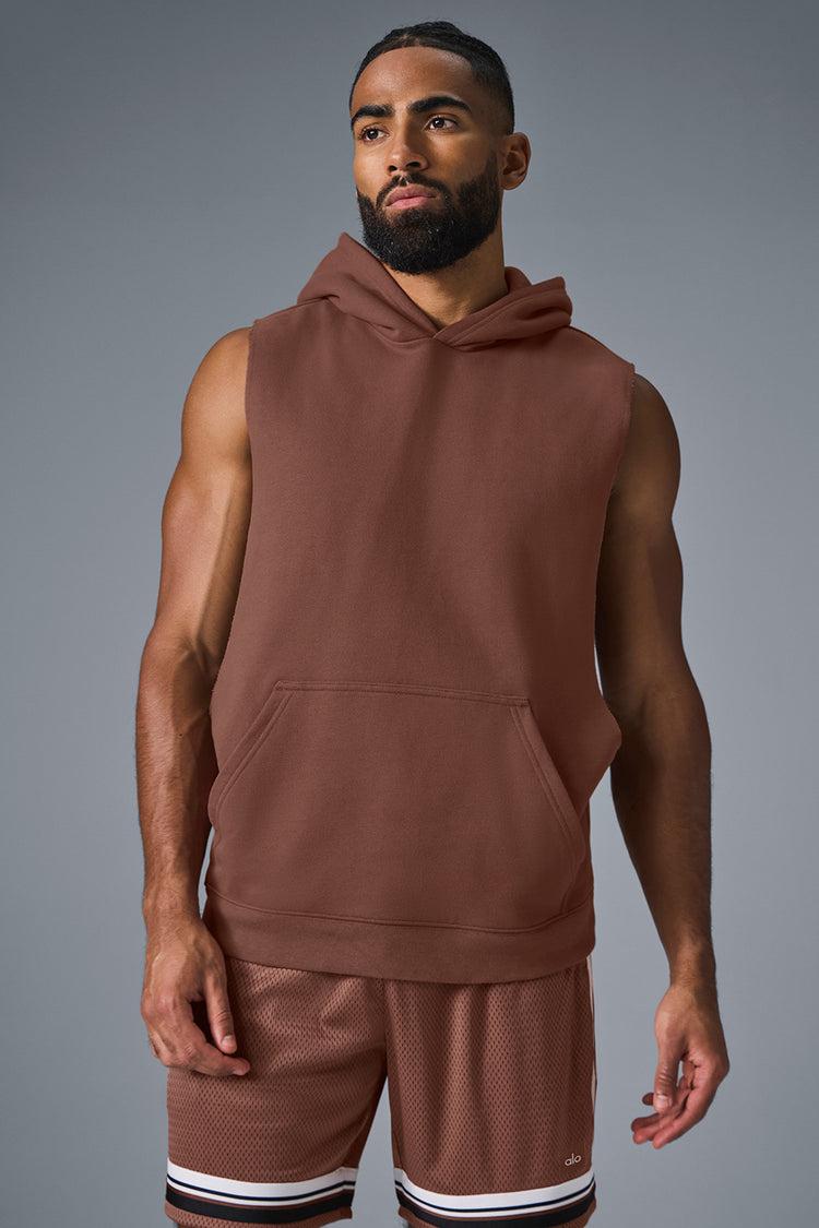 Renown Sleeveless Hoodie - Chestnut Product Image