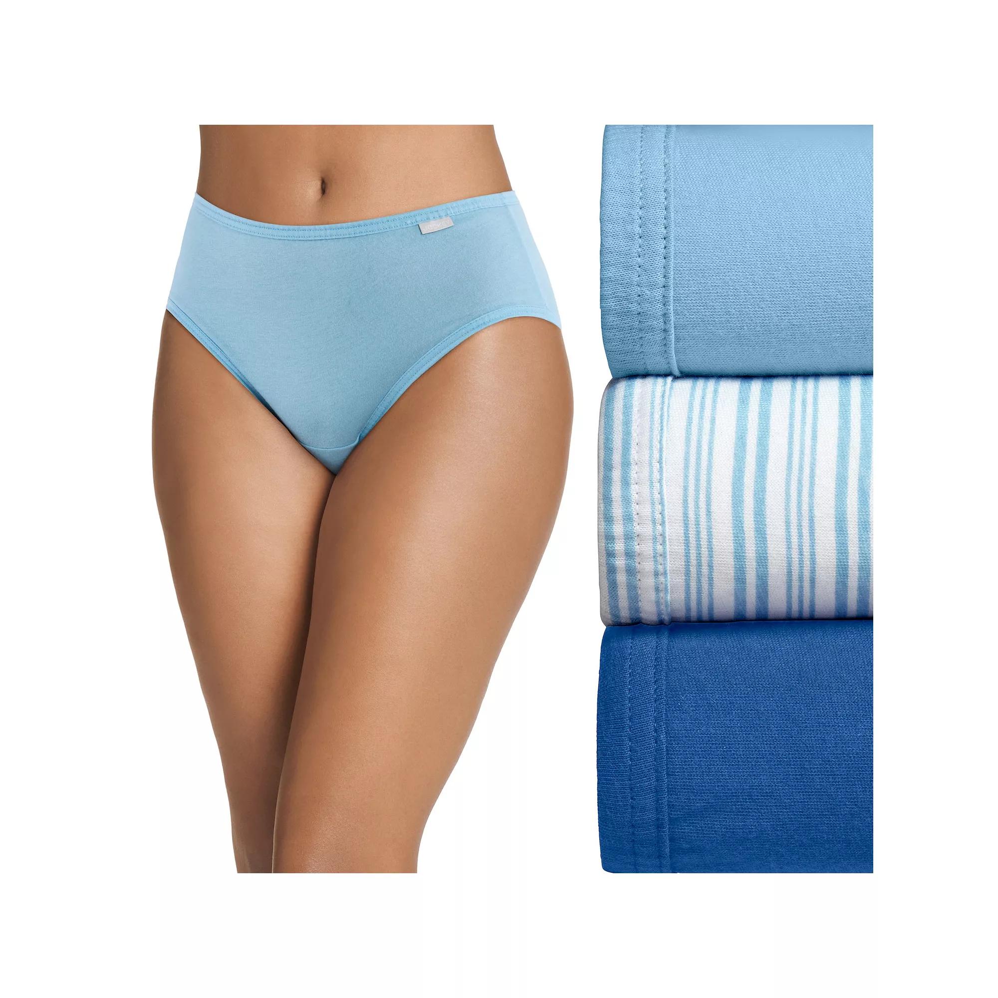 Women's Jockey® Elance 3-Pack Hipster Panty Set 1488, Size: 6, Boardwalk Stripe Product Image