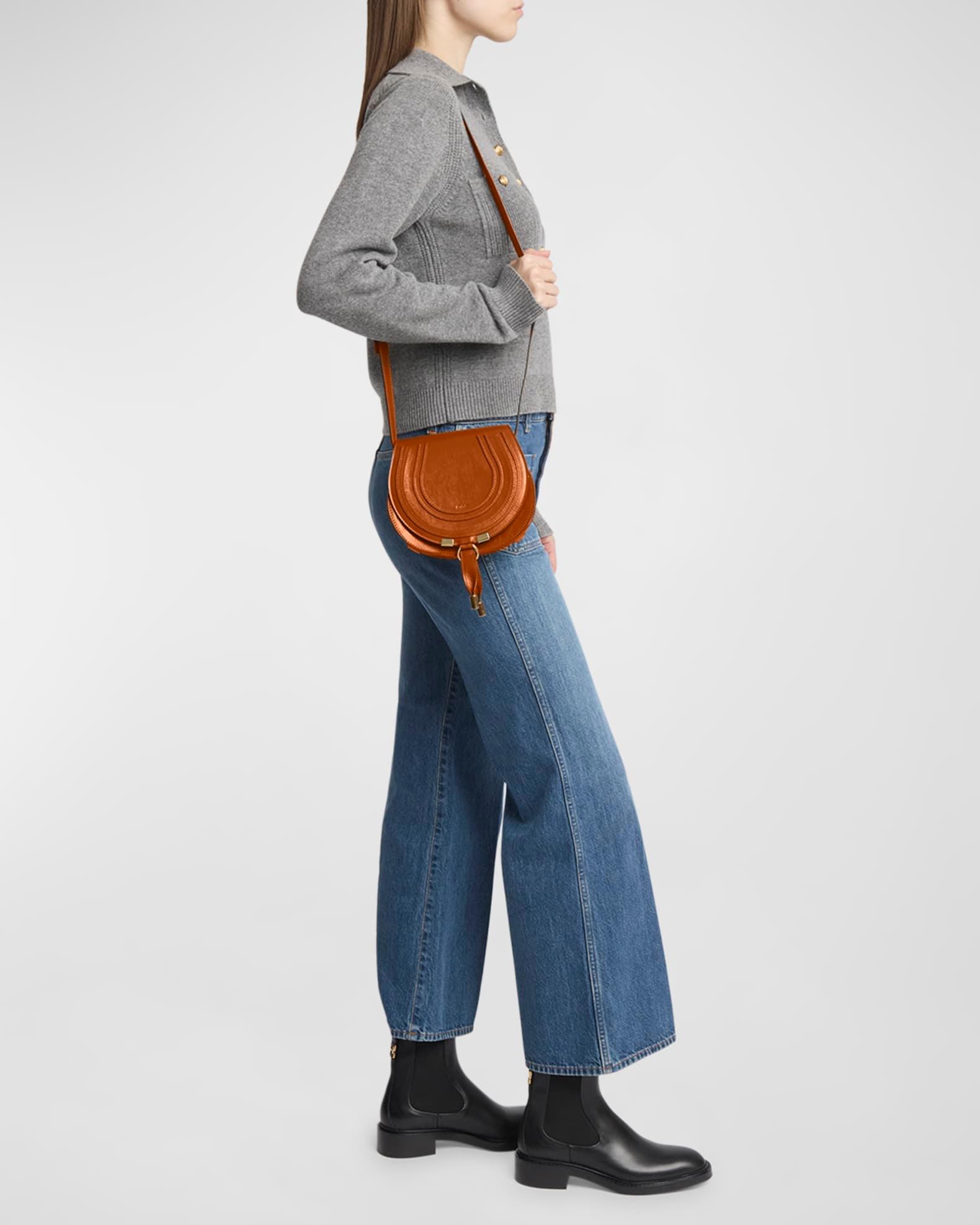 Marcie Small Crossbody Bag in Shiny Calfskin Product Image