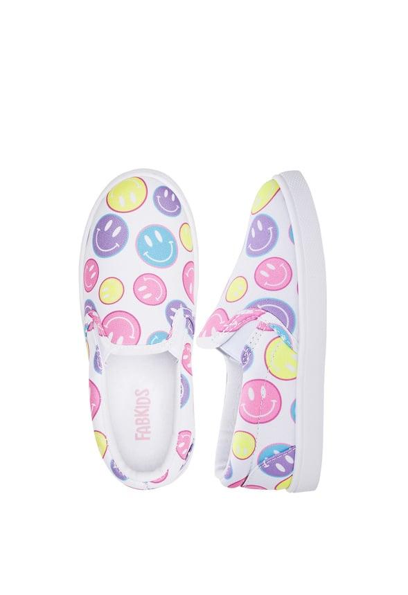 JustFab Margaux Platform Loafer Pump Womens Black/ White Size 8.5 Product Image