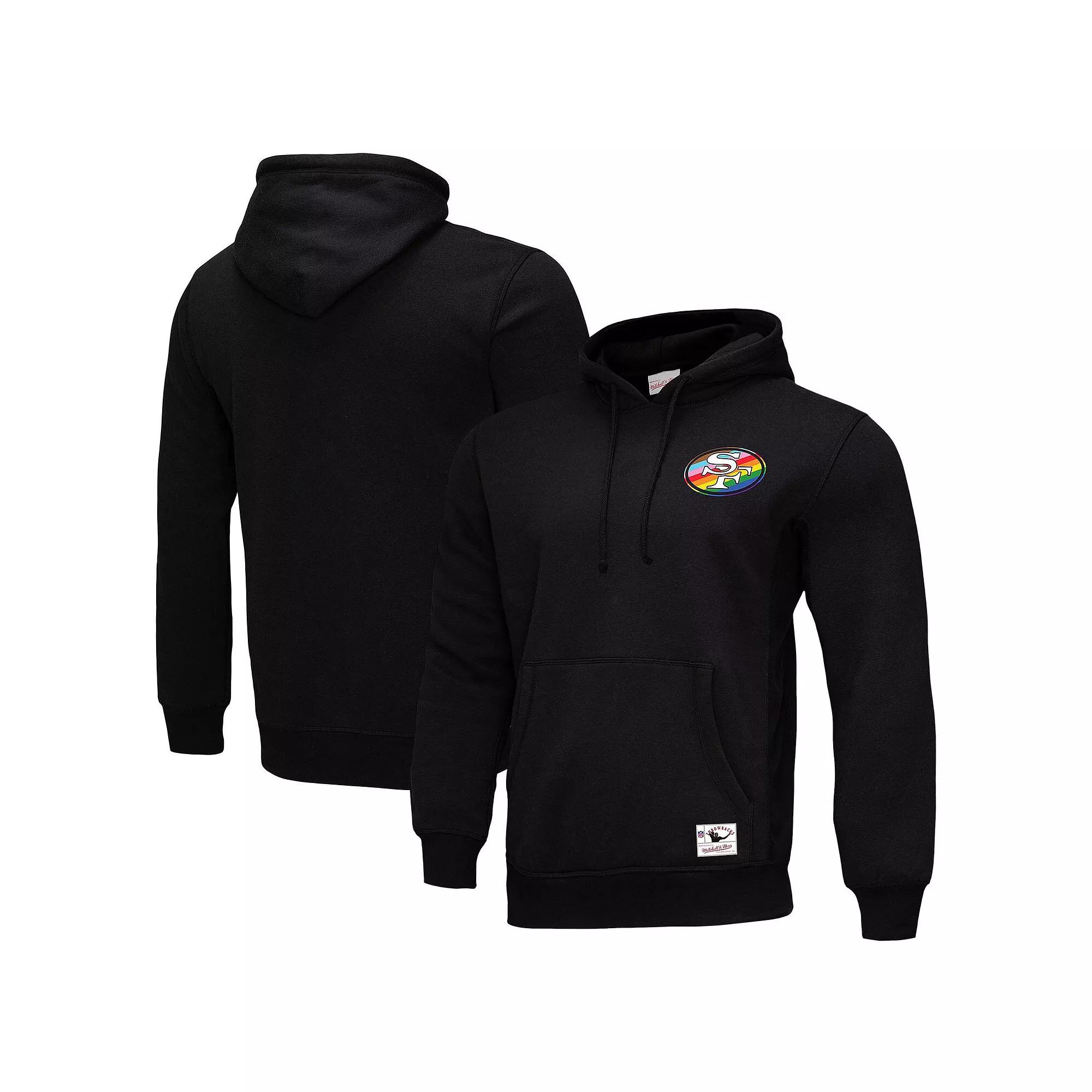 Men's Mitchell & Ness Black San Francisco 49ers Pride Pullover Hoodie,  Product Image