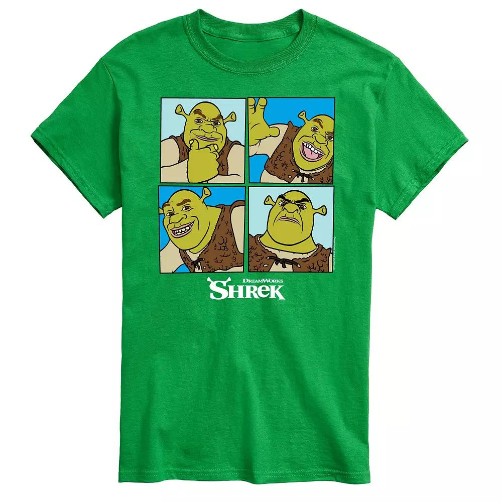 Big & Tall Shrek Grid Tee, Men's,  Product Image