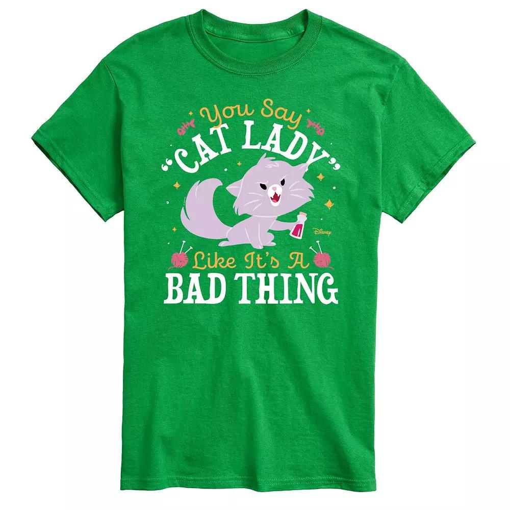 Disney's The Aristocats Men's Cat Lady Like Its a Bad Thing Graphic Tee,  Product Image