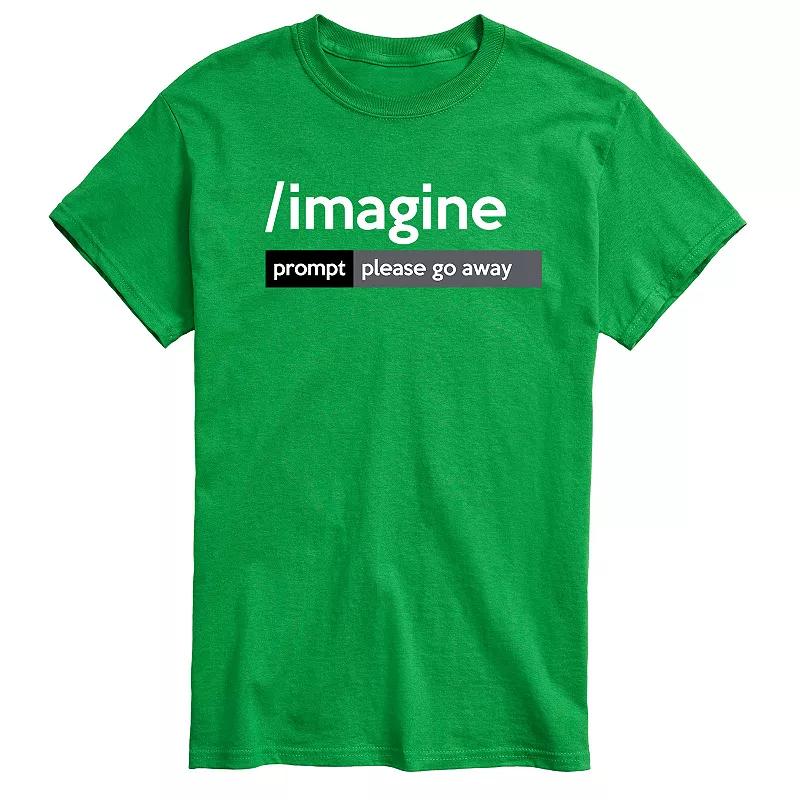 Big & Tall AI Imagine Prompt Please Go Away Graphic Tee, Men's,  Product Image