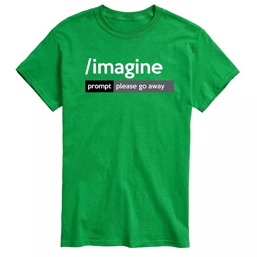 Big & Tall AI Imagine Prompt Please Go Away Graphic Tee, Men's,  Product Image