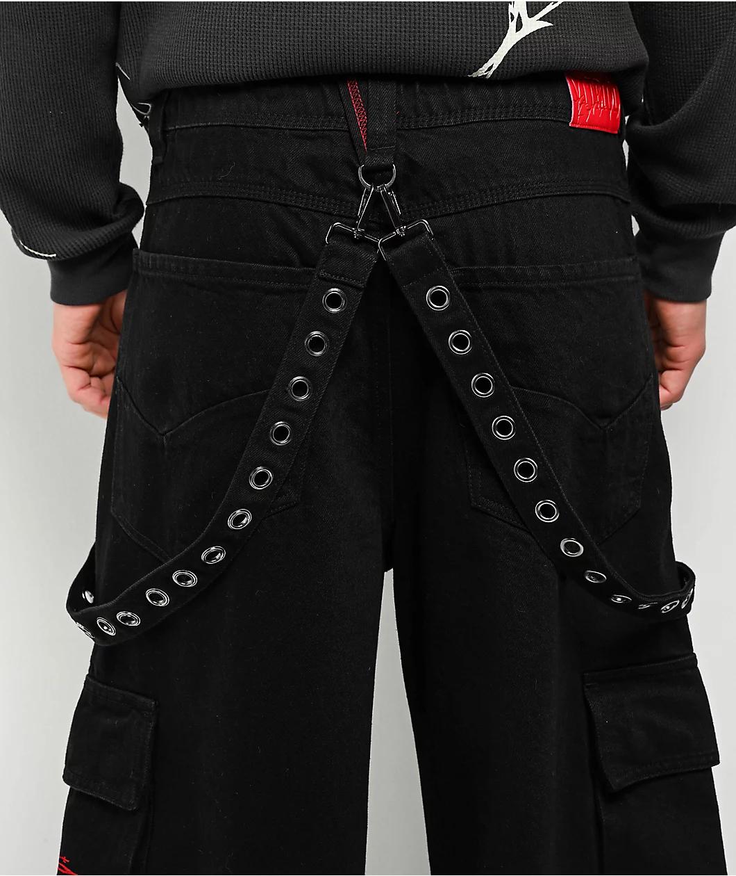 Empyre Ultra Wide Dark Blue Skate Jean Shorts Product Image