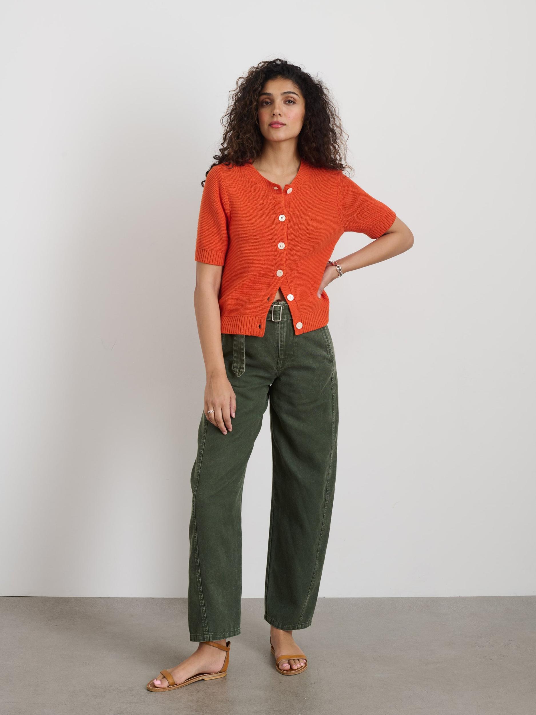 Elle Sweater In Cotton Linen Product Image