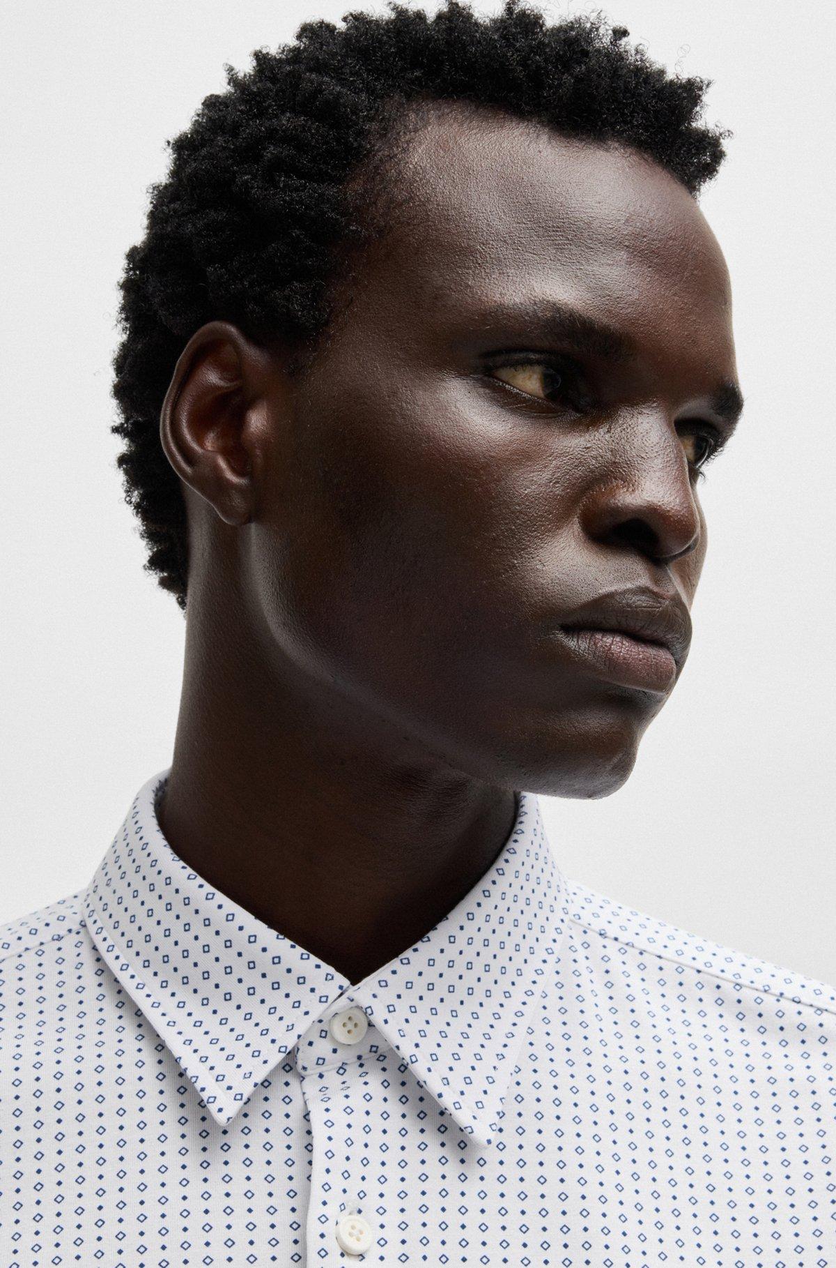 Slim-fit shirt in printed jersey Product Image