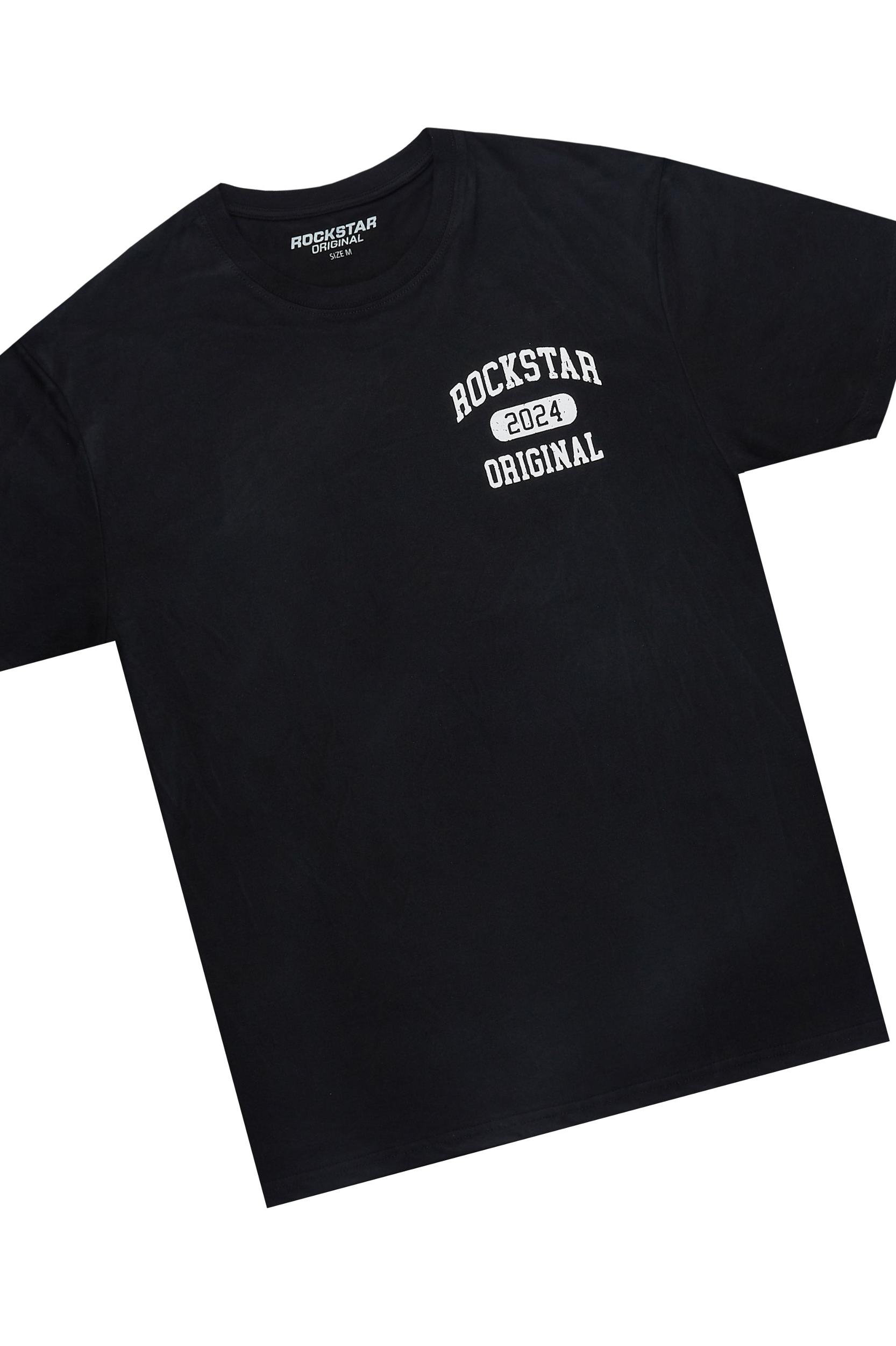 Lionela Black T-Shirt Snap Short Set Female Product Image