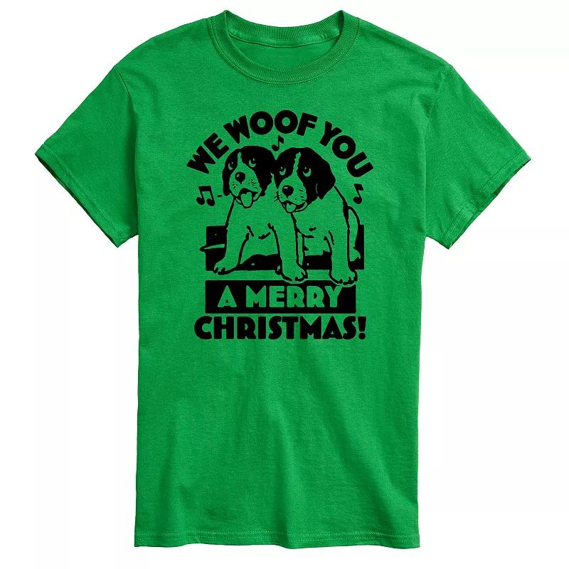Men's We Woof You Merry Christmas Graphic Tee,  Product Image