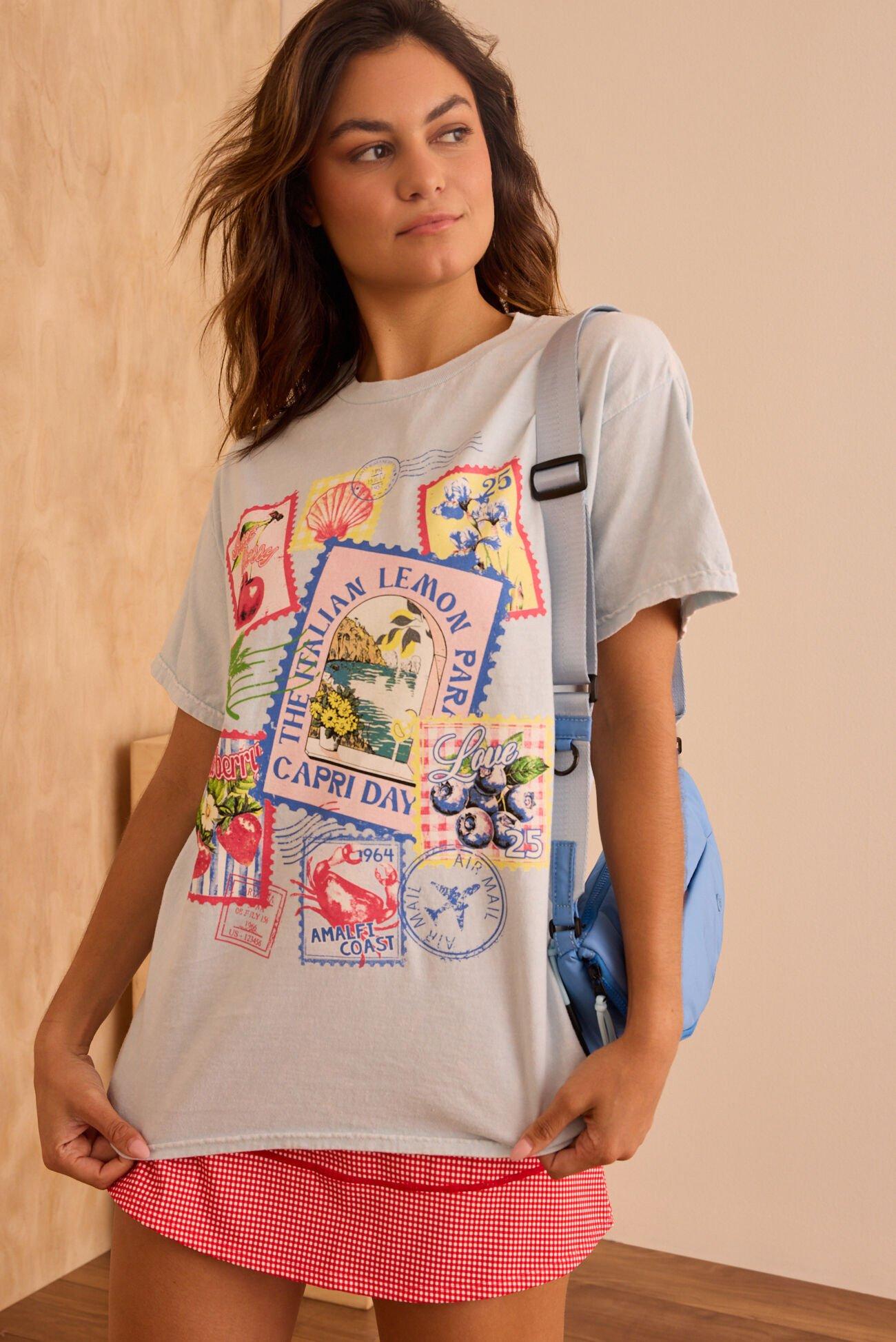 Tropic Mail Oversized Graphic Tee Product Image