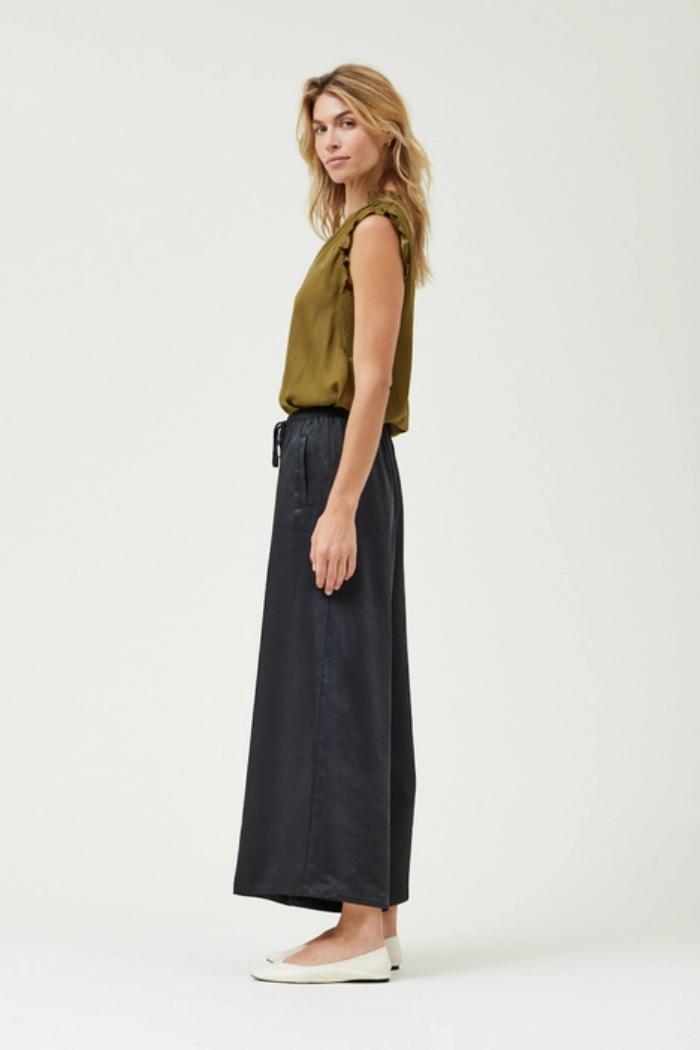 Wide Leg Satin Pants Product Image