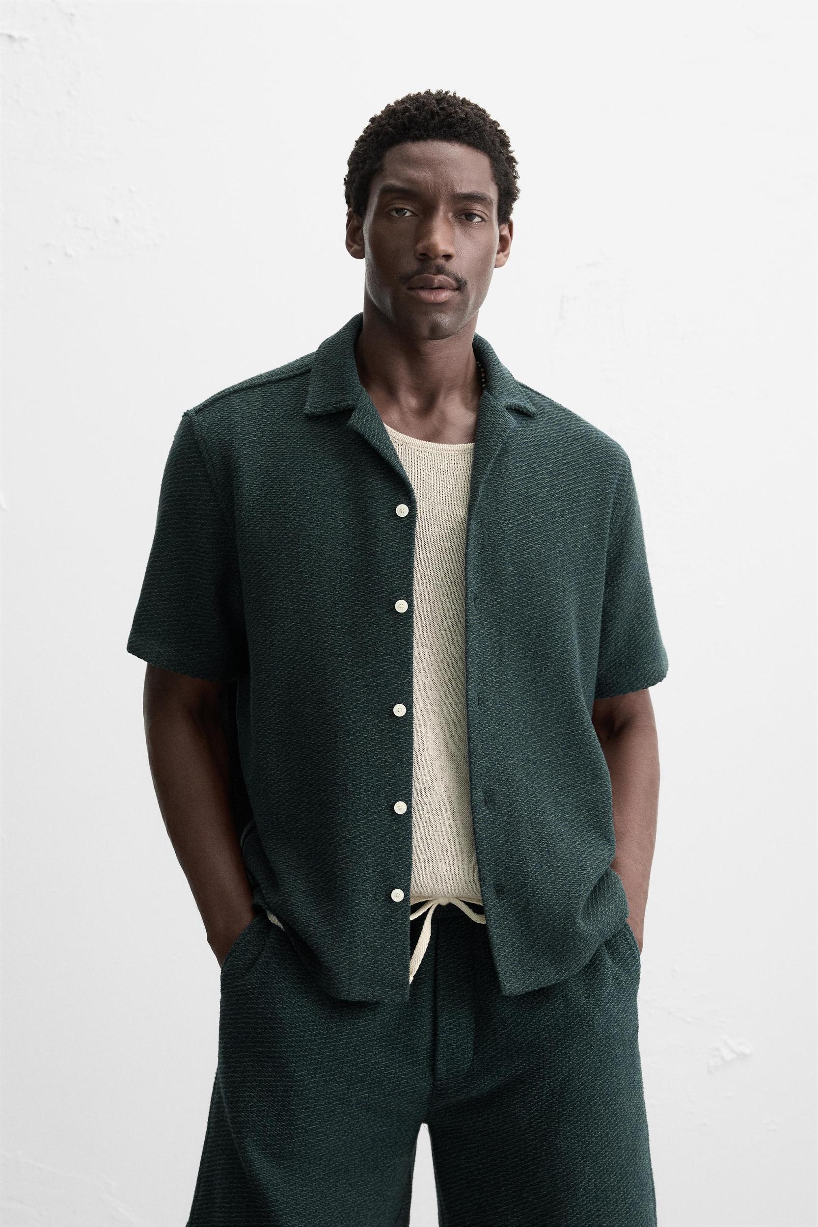 RELAXED FIT TEXTURED SHIRT Product Image