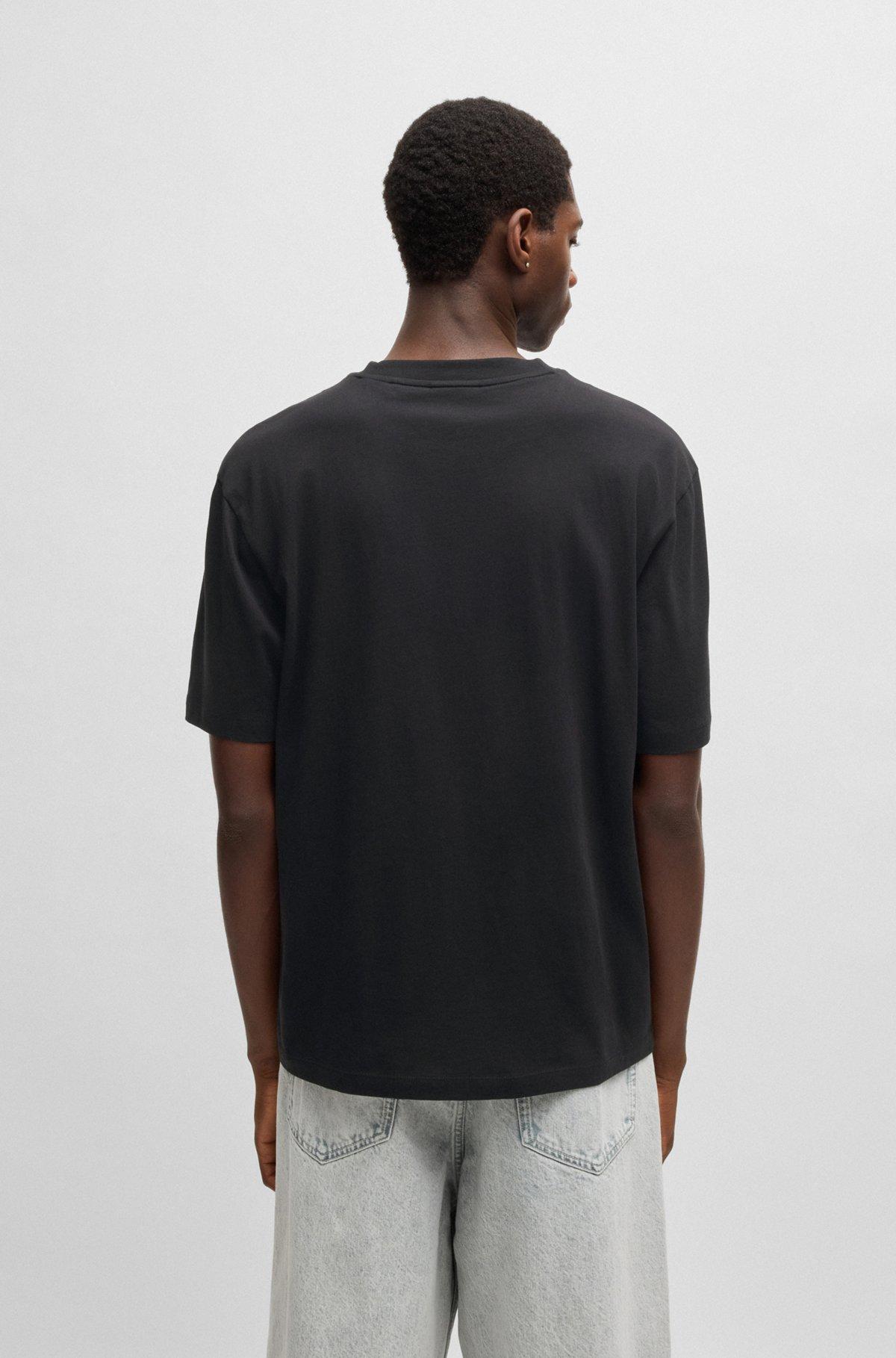 Cotton-jersey T-shirt with logo artwork Product Image