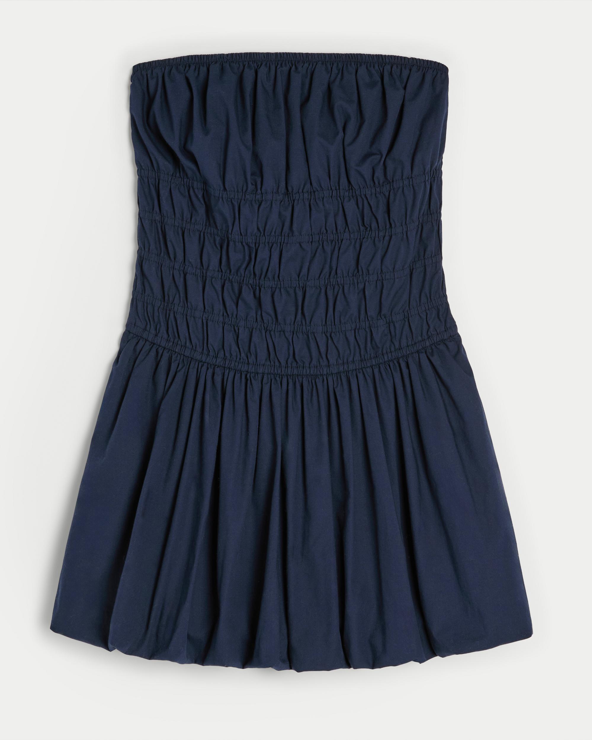 Strapless Bubble Mini Dress Product Image