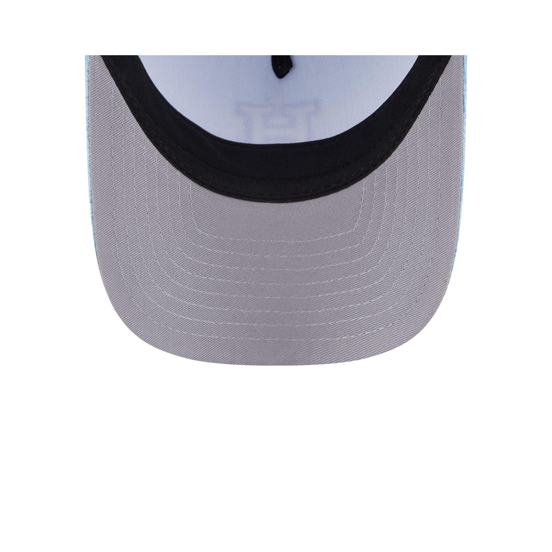 Houston Astros Cotton Weaver Blue 9FORTY M-Crown A-Frame Snapback Hat Male Product Image