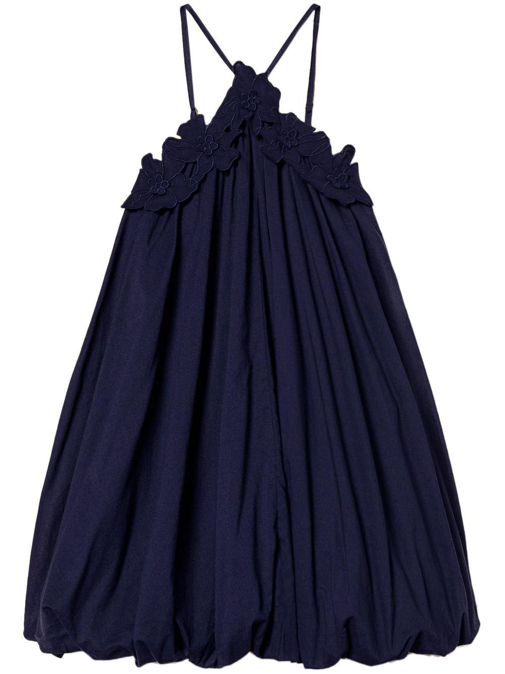 floral-appliqué dress Product Image