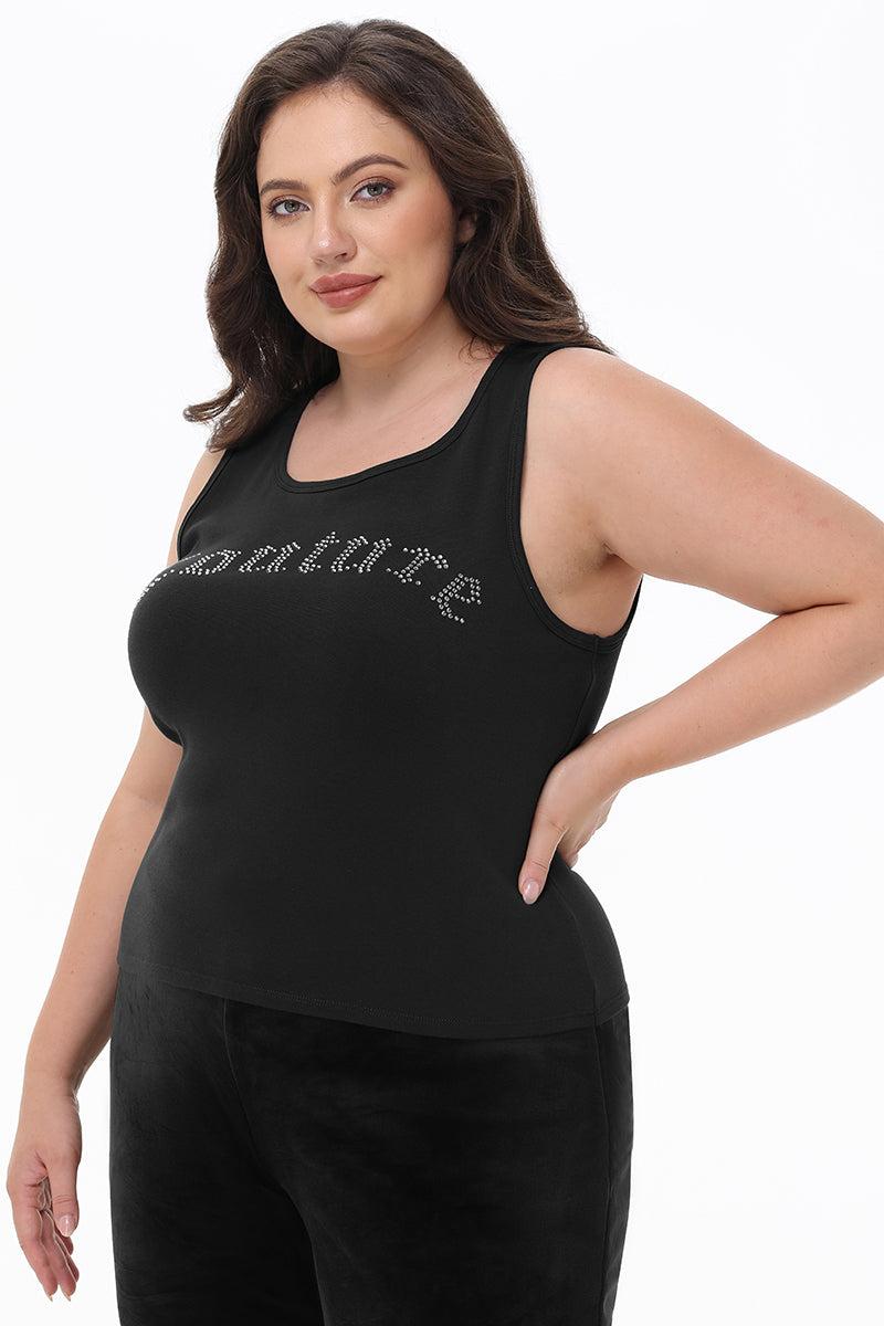 Plus-Size Big Bling Couture Tank Top Product Image
