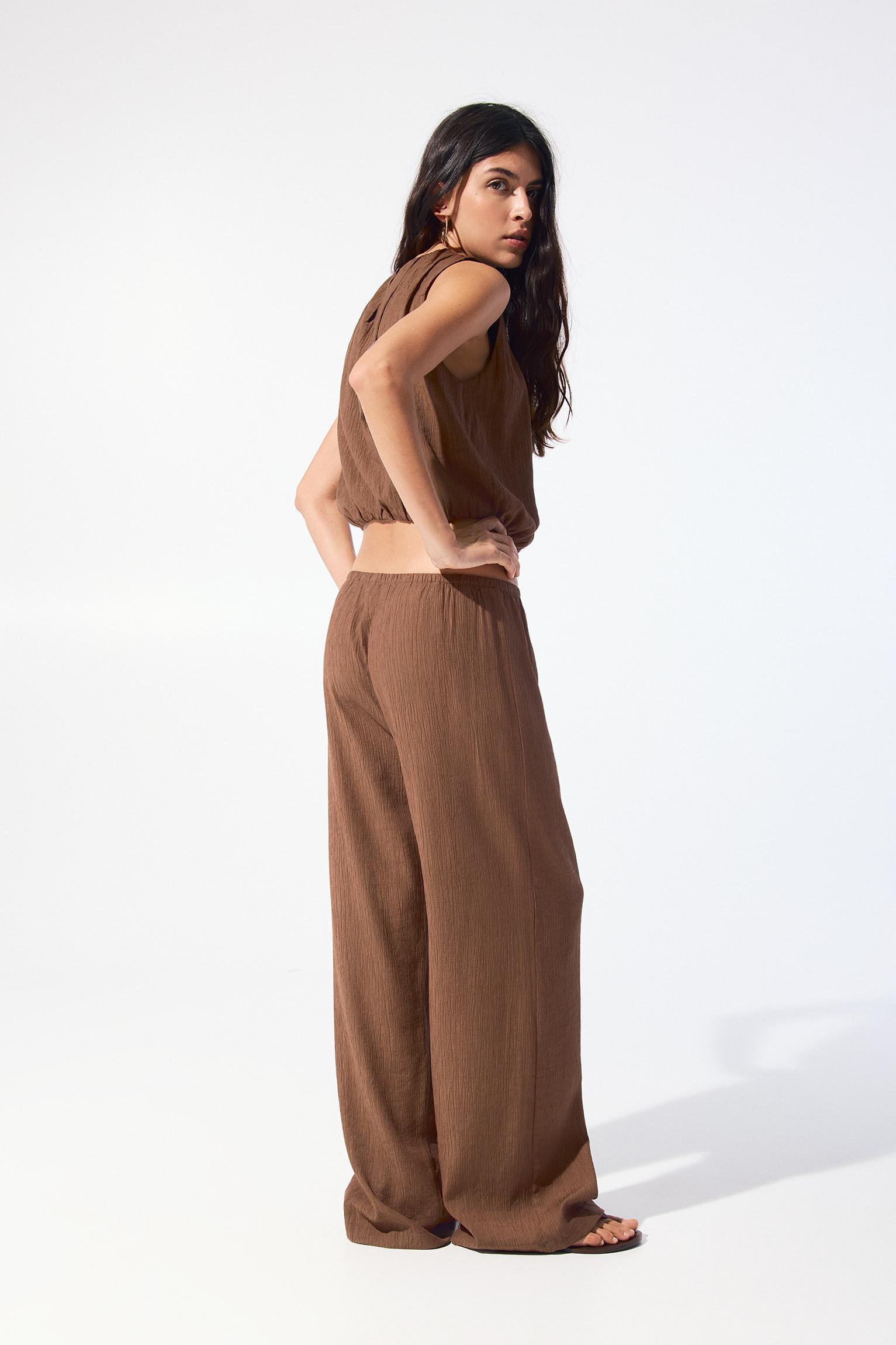 Rustic pajama-style pants Product Image
