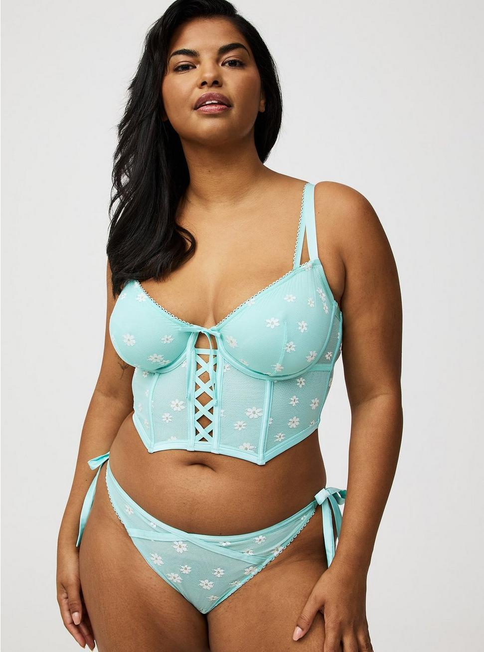 Daisy Lace Underwire Bustier Product Image