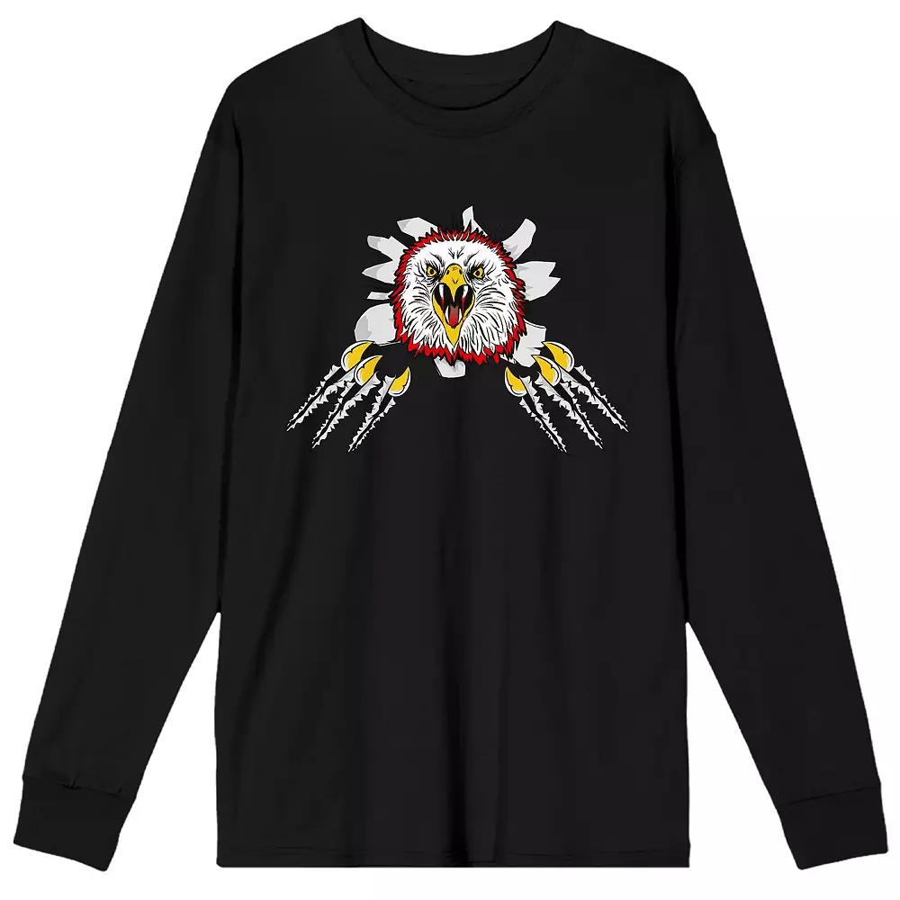 Men's Cobra Kai Eagle Fang Long Sleeve Tee, Size: XL, Black Product Image