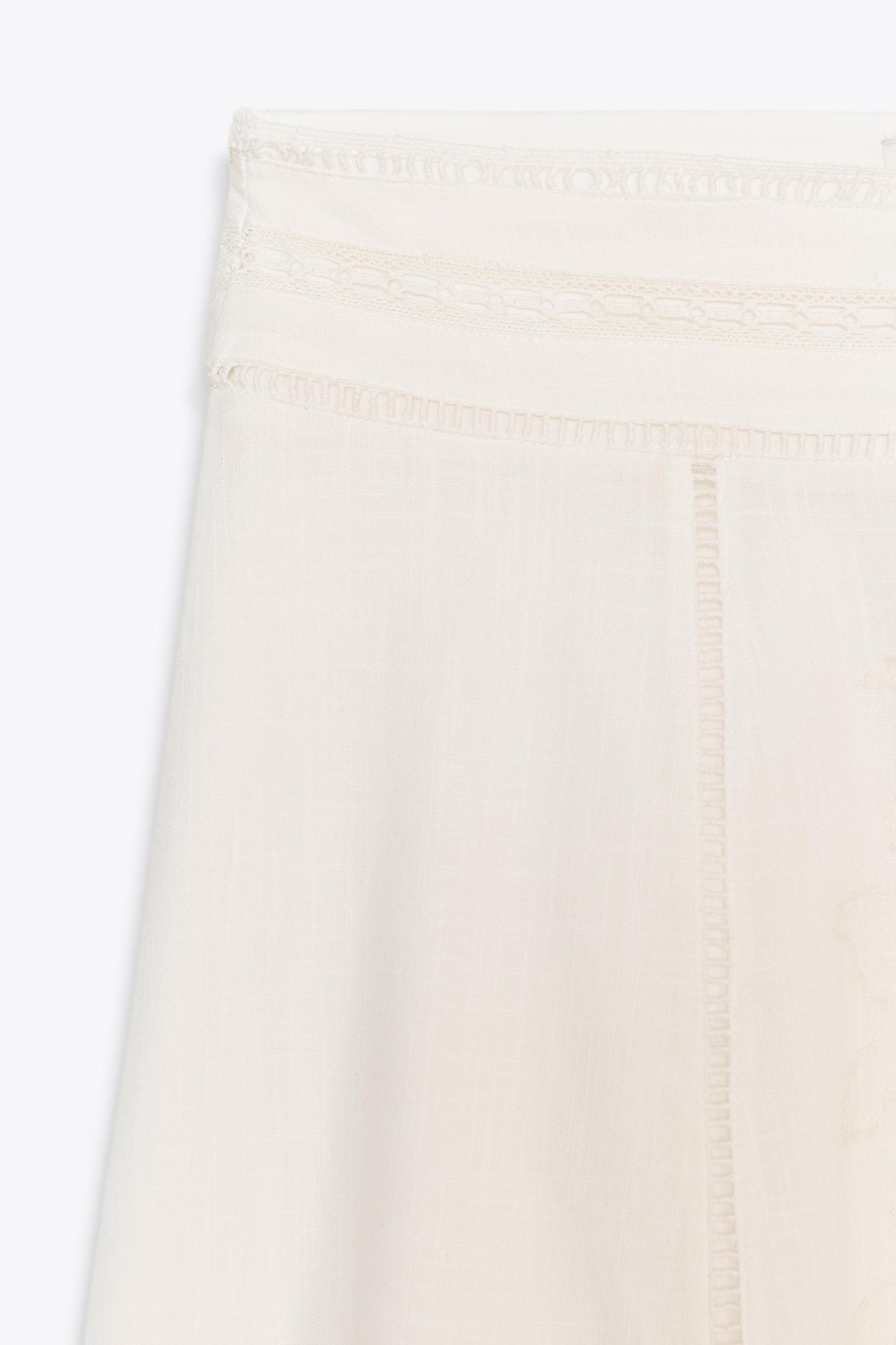 ZW COLLECTION EMBROIDERED MIDI SKIRT Product Image