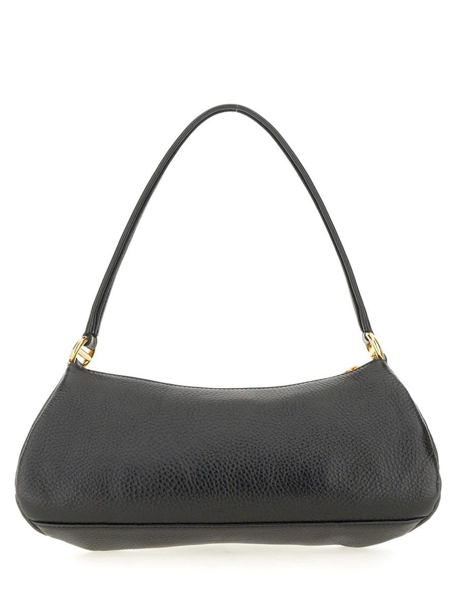CHLOÉ The 99 Embellished Textured-leather Shoulder Bag In Black Product Image