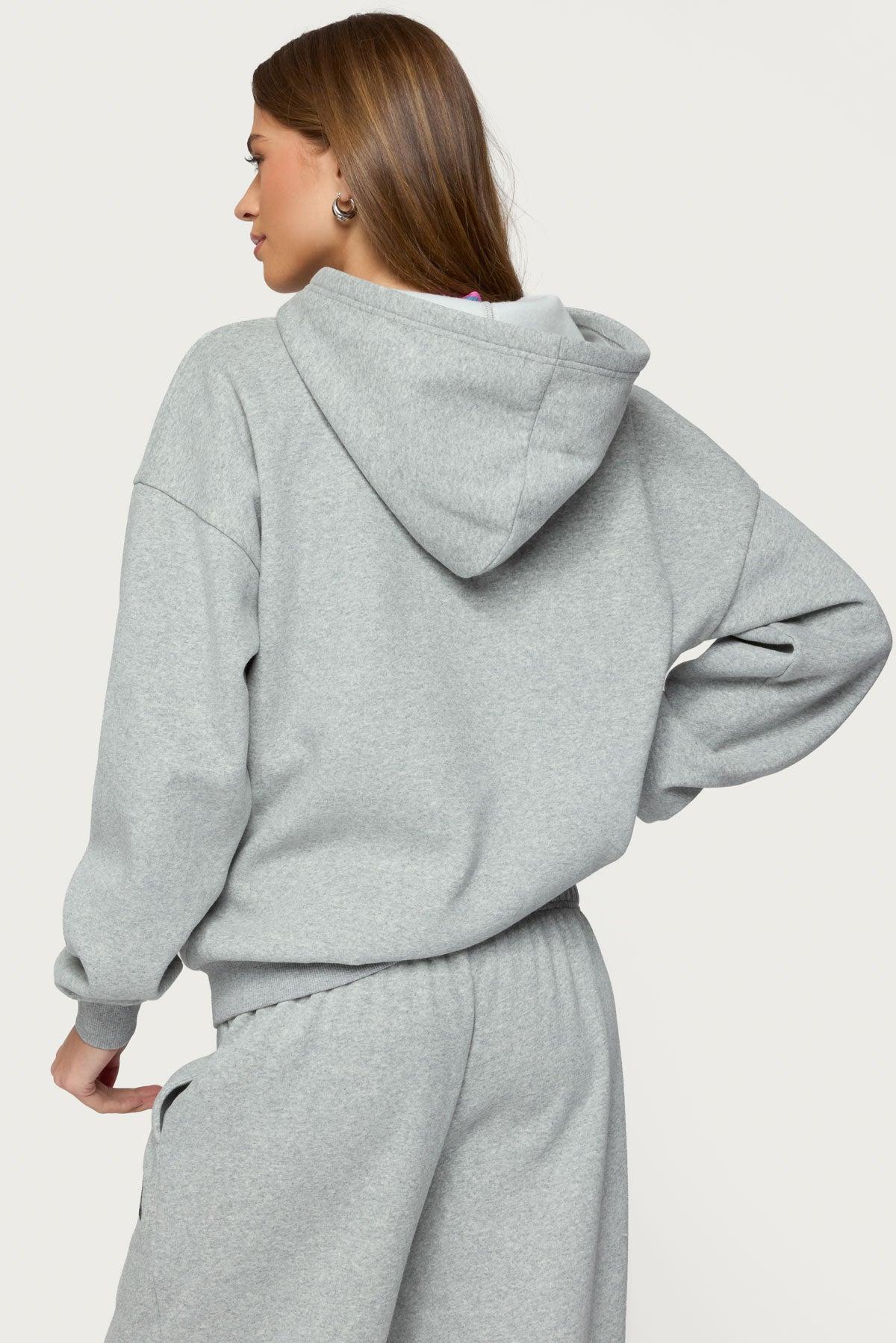 Camo Crush Edikted Oversized Hoodie Product Image