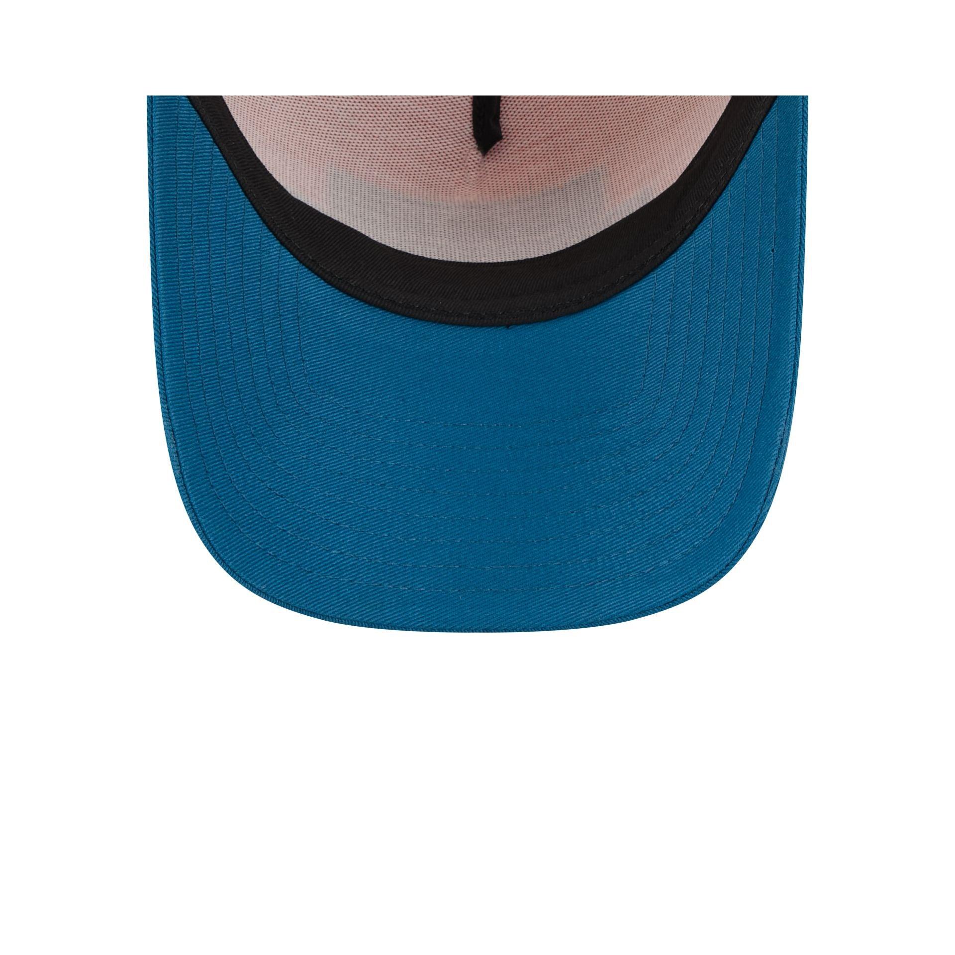 Brooklyn Nets Orange Glaze 9FORTY A-Frame Trucker Hat Male Product Image