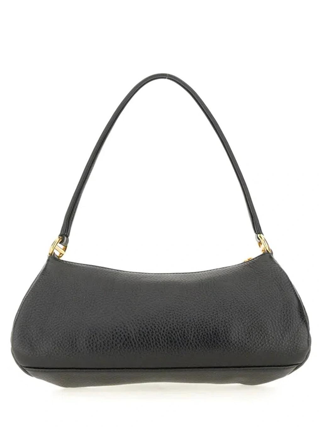CHLOÉ The 99 Embellished Textured-leather Shoulder Bag In Black Product Image