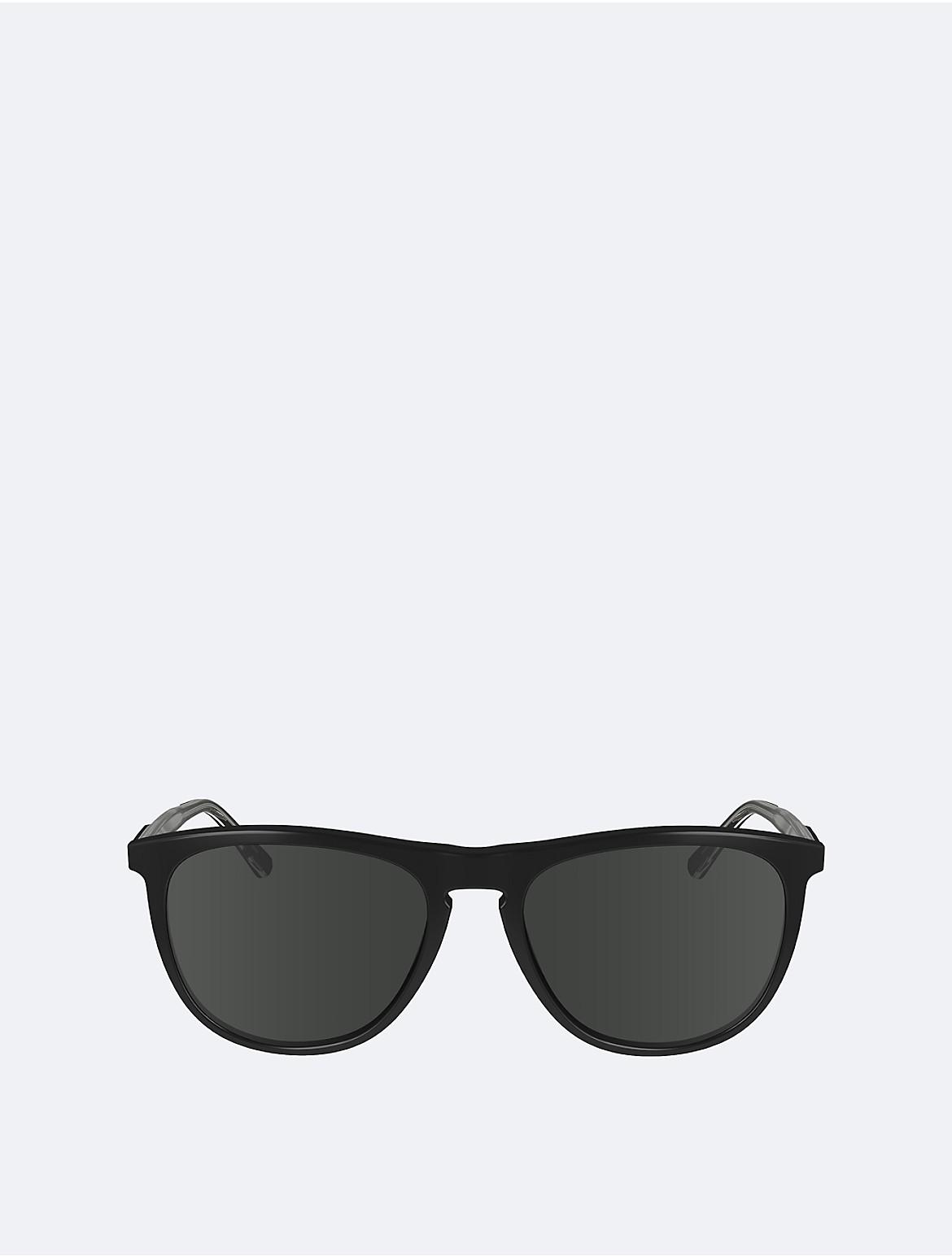 Calvin Klein Mens Aviator Acetate Sunglasses - Black Product Image