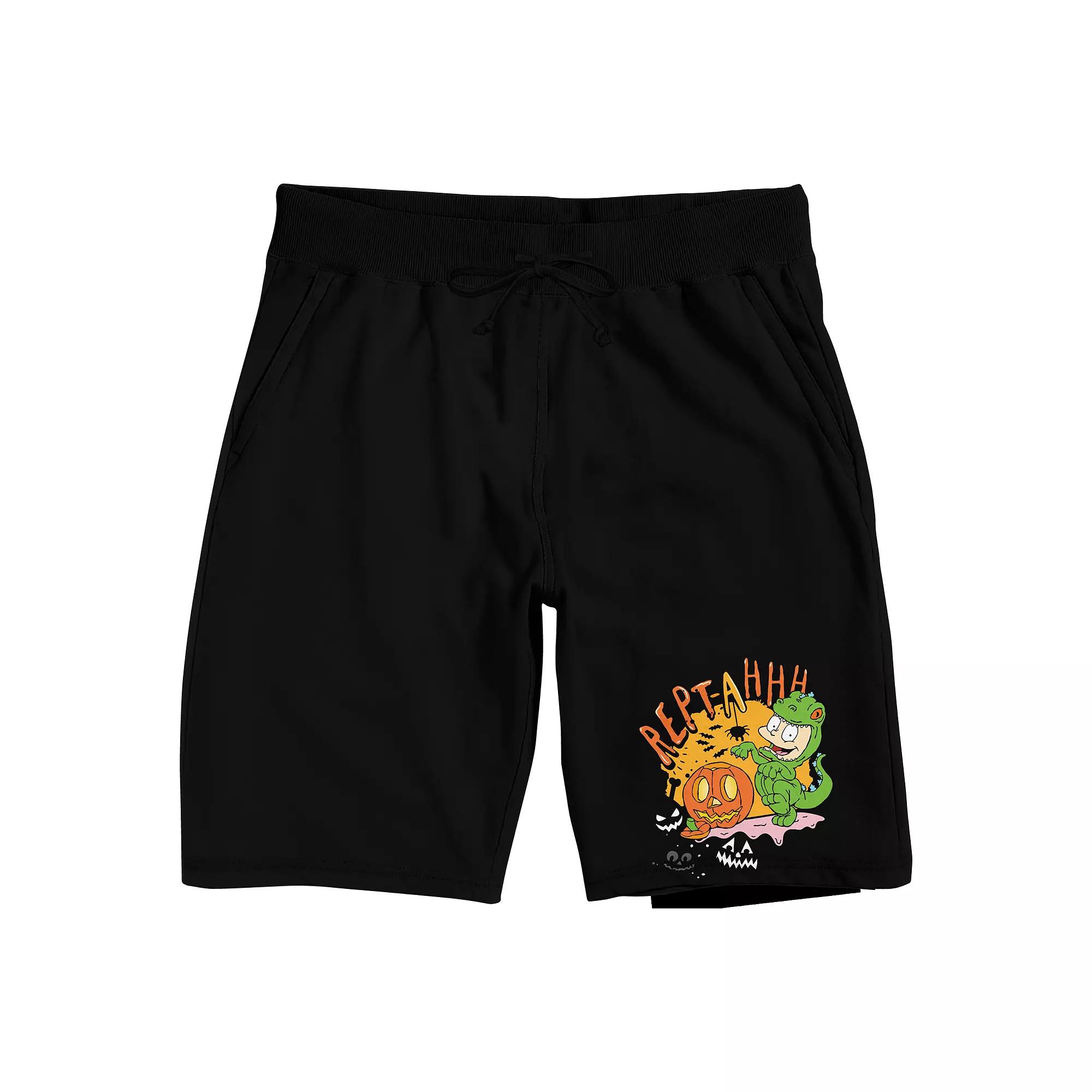 Men's Rugrats Halloween Sleep Shorts, Size: Small, Black Product Image