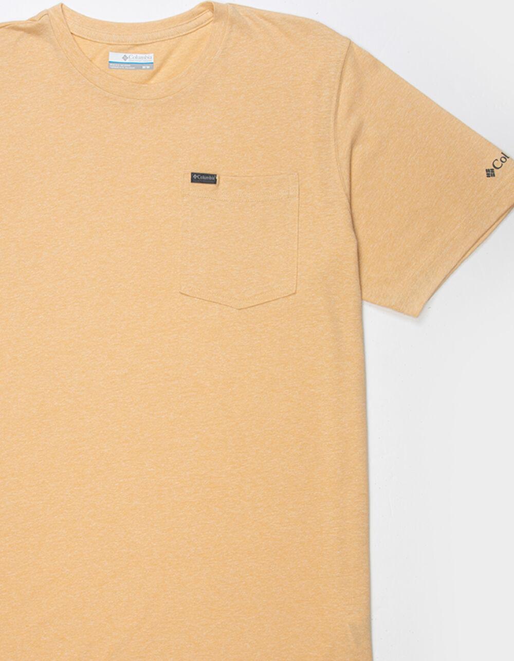 COLUMBIA Thistletown Hills Mens Pocket Tee - MUSTARD Product Image